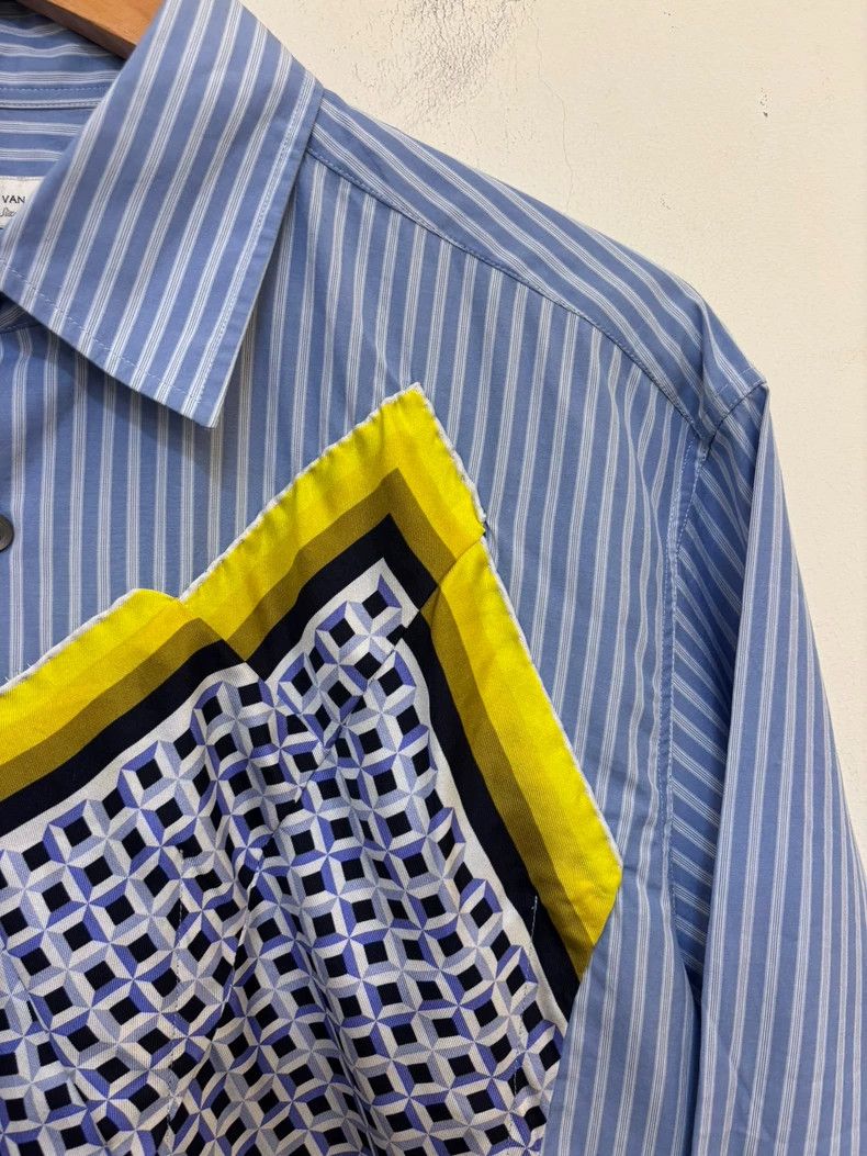 Dries Van Noten dries van notenSquare scarf embroidered shirt 2503-Nextarro Size US M / EU 48-50 / 2 - 3 Thumbnail