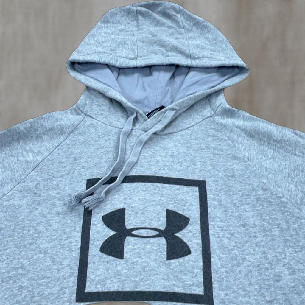 Under Armour Under Armour Hoodie Men L Gray Black Sweatshirt Sweater Baseball Adult Logo Pullover Hooded Jacket All Seasons Long Sleeve Regular Fit Size US L / EU 52-54 / 3 - 1 Thumbnail