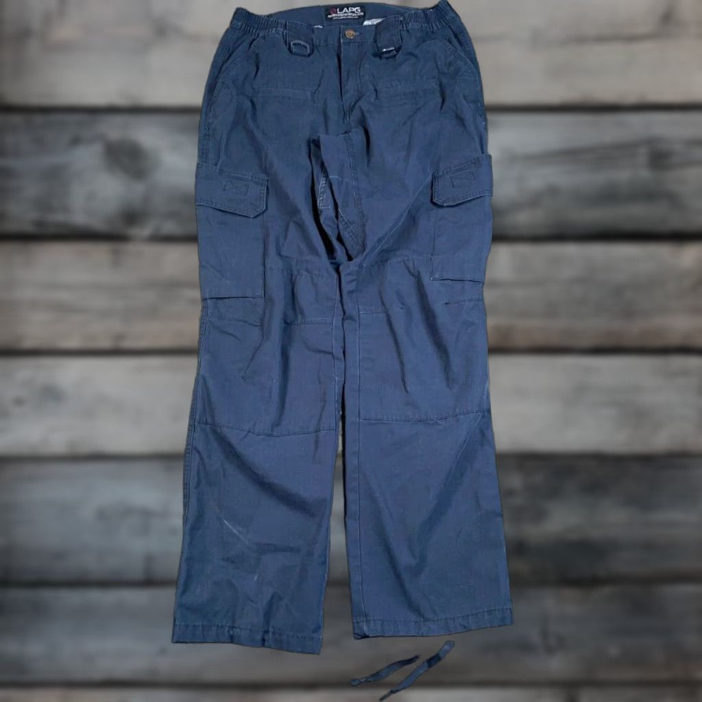 Vintage Military Tactical Pants Women's 10 (31 x 30.5) Dark Blue Ripstop Fabric Size 32" / US 10 / IT 46 - 1 Thumbnail