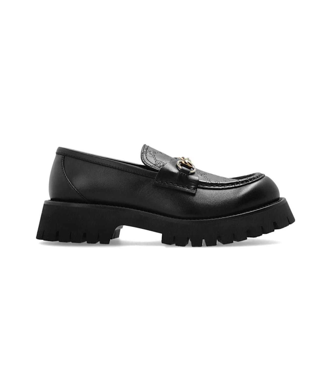 Gucci Gucci Horsebit GG Lug Sole Loafers Size US 5 / IT 35 - 1 Thumbnail