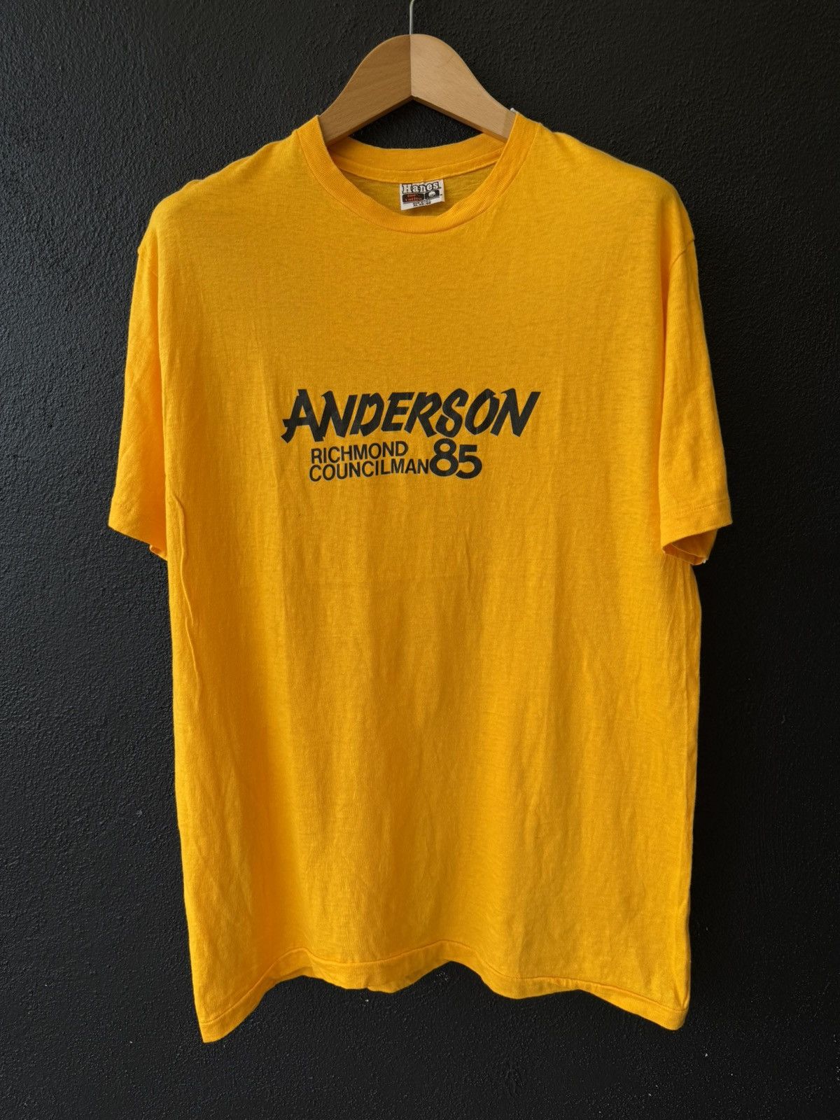Vintage Rare Vintage 80s Hanes T Shirt NOS Size US XL / EU 56 / 4 - 1 Thumbnail