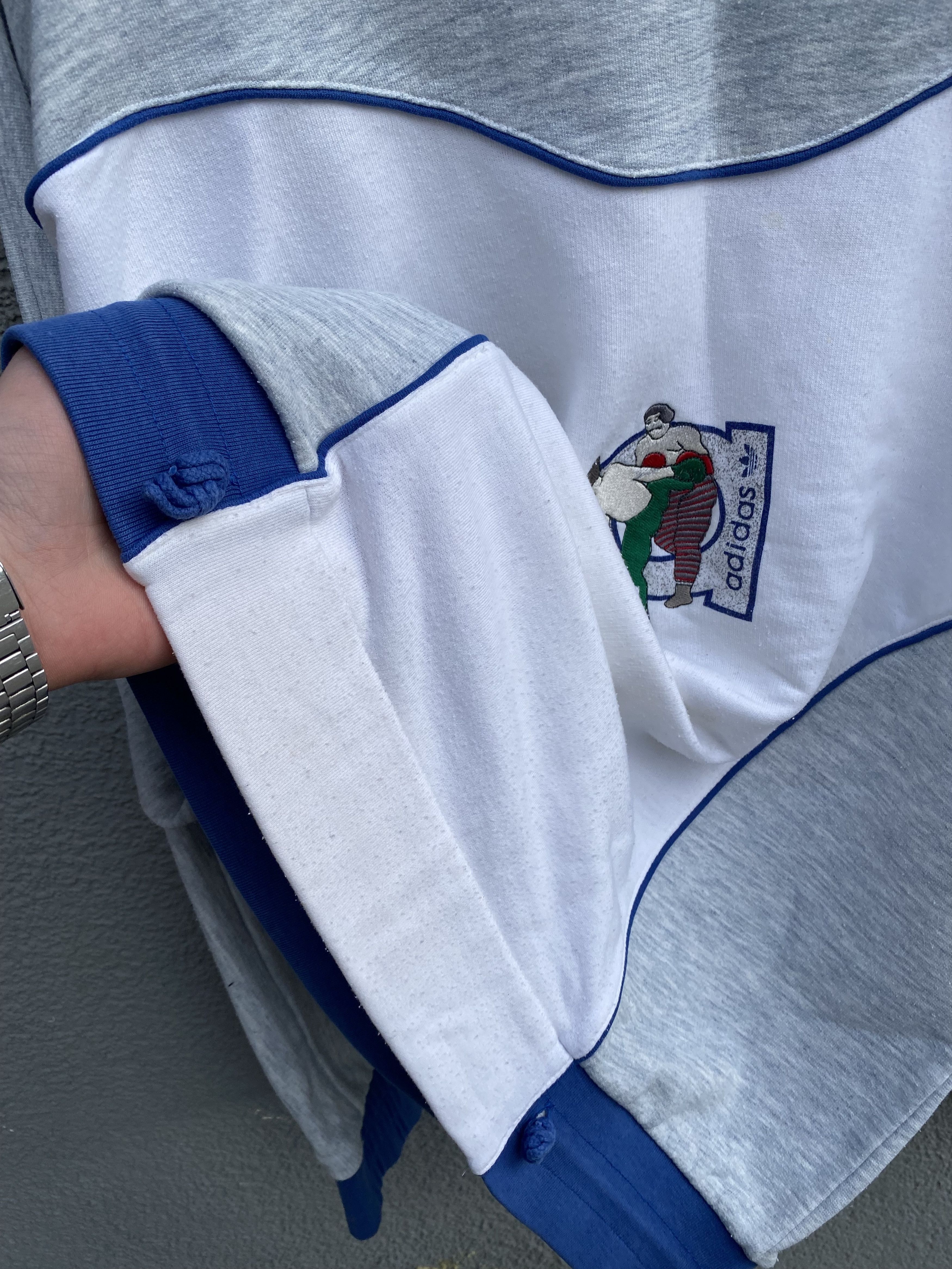 Adidas × Vintage Ultra Rare Vintage sweatshirt Adidas Boxing 70s 80s 90s Size US L / EU 52-54 / 3 - 5 Thumbnail