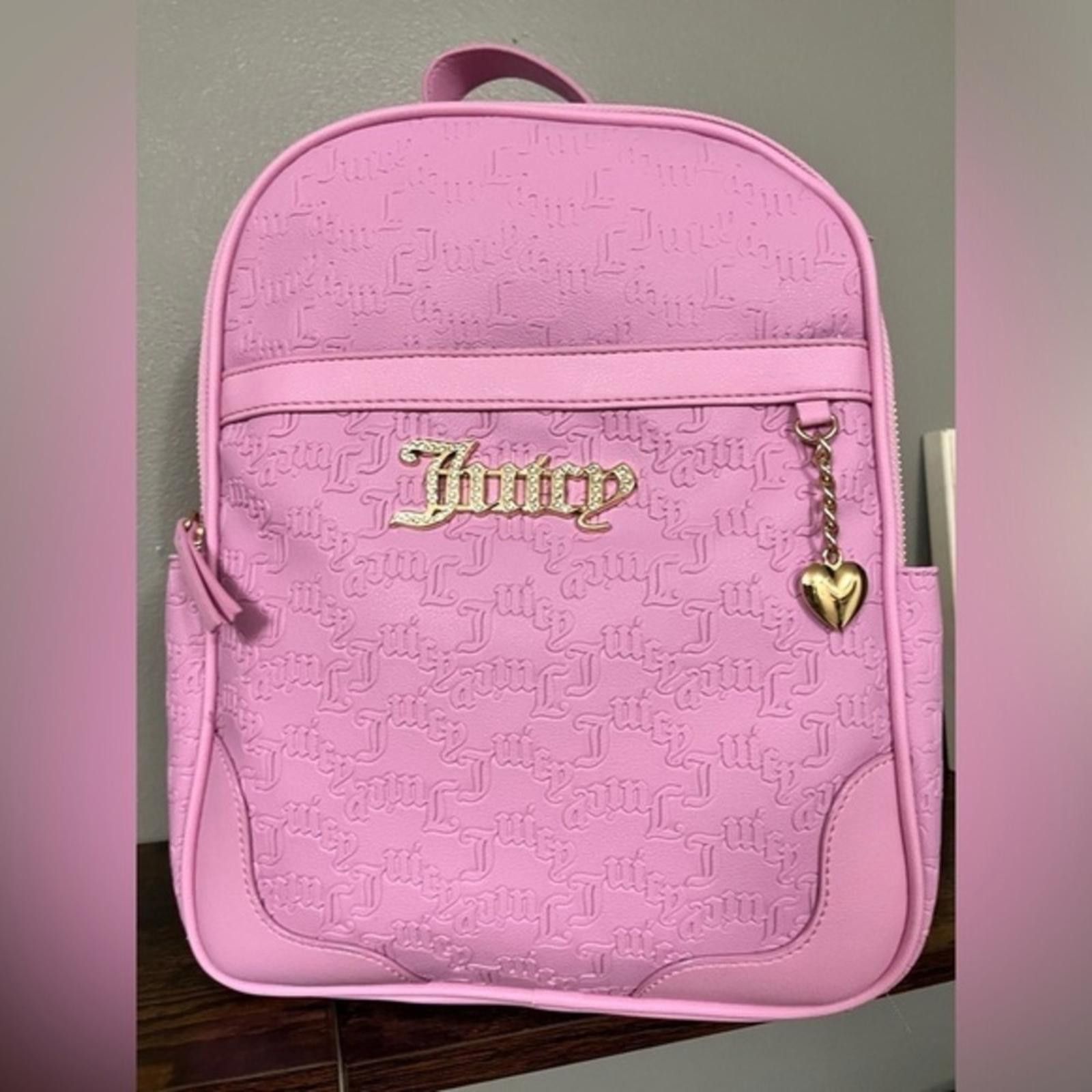 Juicy Couture Jeans Juicy Couture Heartless Backpack Pink fondant NWT Size ONE SIZE - 1 Thumbnail