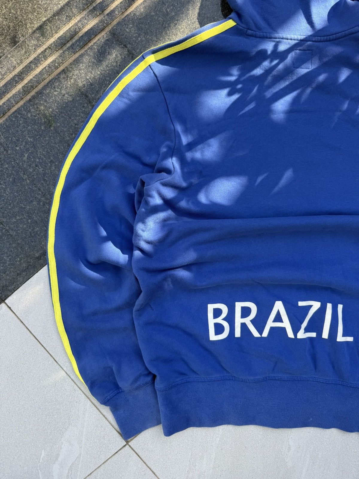 Other 90’s ADIDAS BRAZIL RARE MULTI BACK LOGO Y2K RETRO HOODIE Size US L / EU 52-54 / 3 - 8 Thumbnail