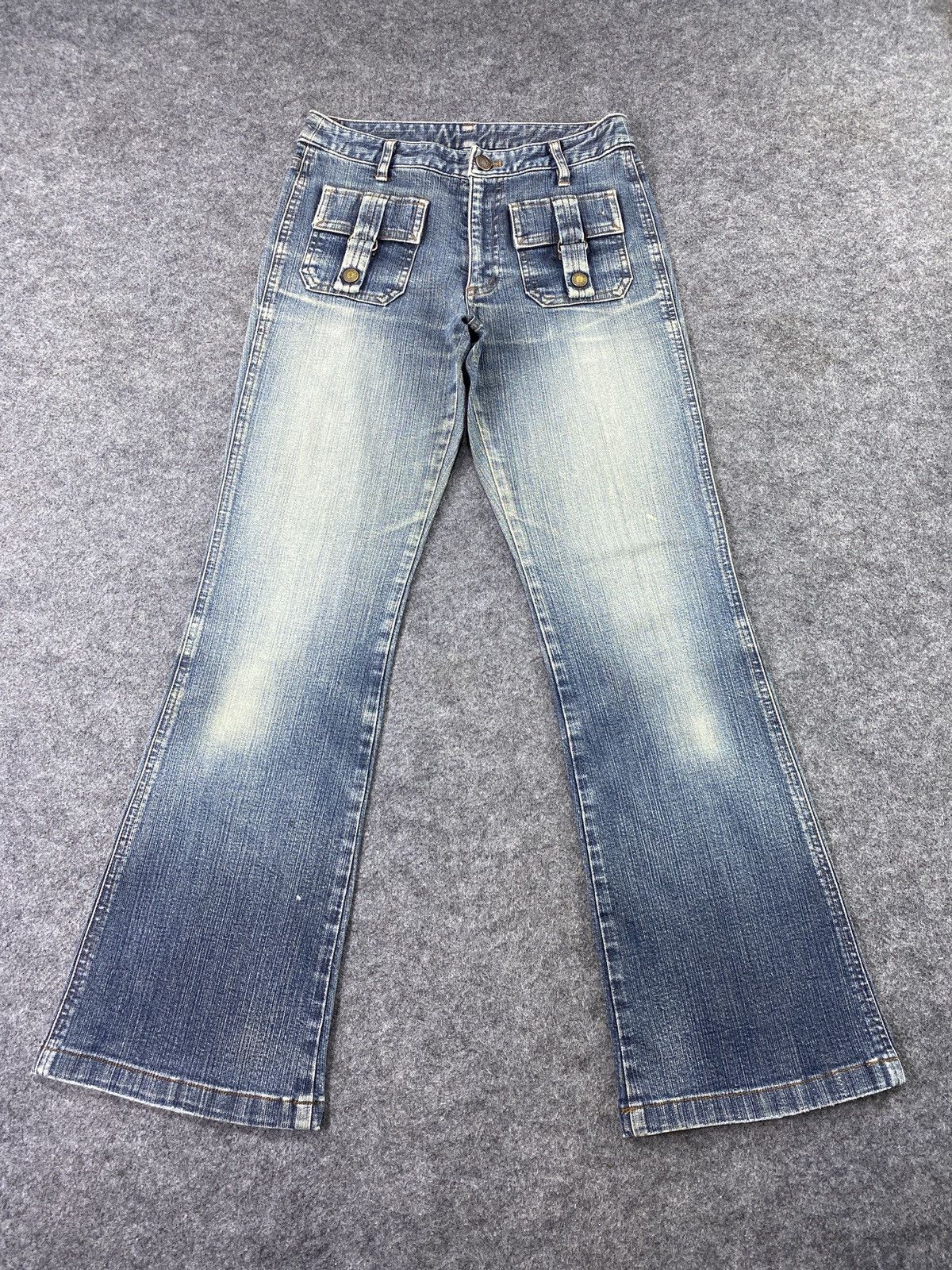 If Six Was Nine Japanese Brand Fanfasione Wash jeans - J1123 Size US 27 - 2 Thumbnail