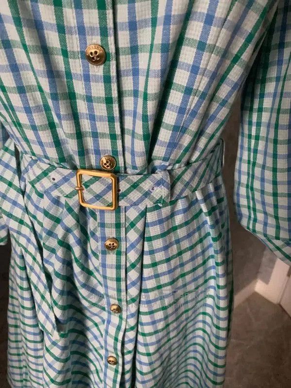 Burberry Burberry Checkered Long Sleeve Dress for Women. Size XS / US 0-2 / IT 36-38 - 6 Thumbnail