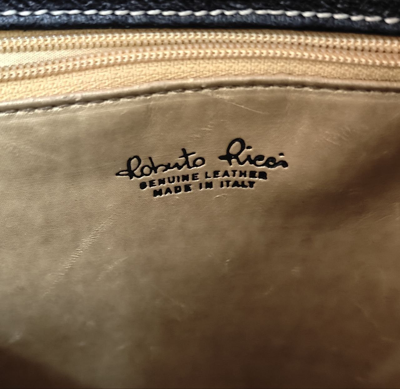Genuine Leather Roberto Ricci Italian Leather Handbag Size ONE SIZE - 16 Thumbnail