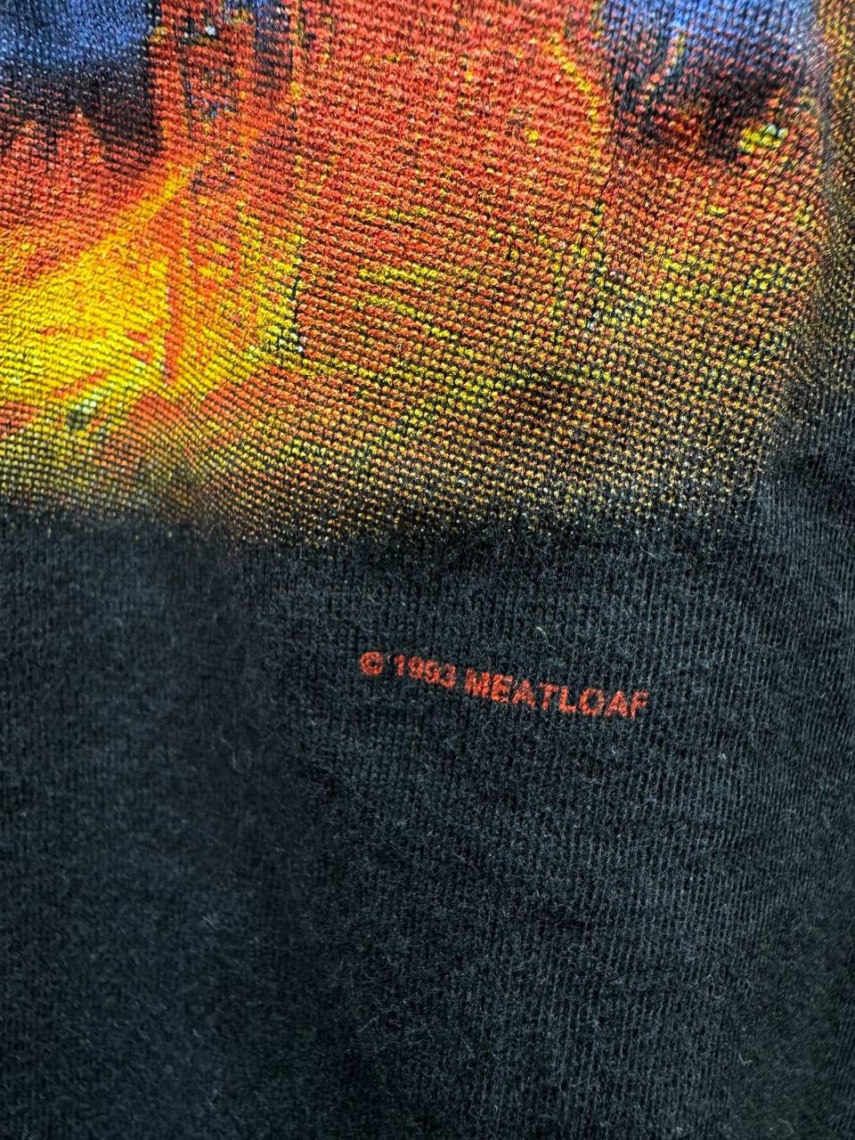 Band Tees Vintage 1993 Meat Loaf Everything Louder World Tour Shirt Size US XL / EU 56 / 4 - 3 Thumbnail
