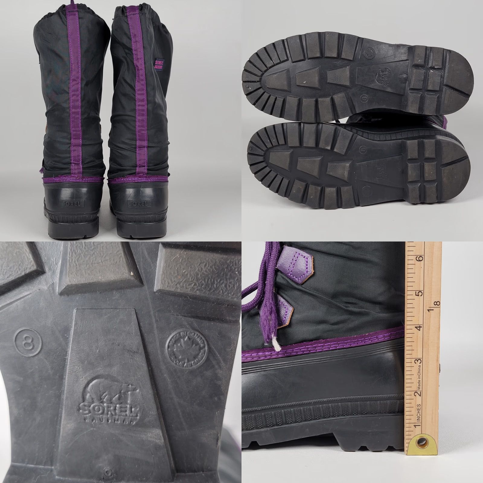 SOREL Sorel Women's Winter Duck Boots Black Purple Size 8 Boots Winter Waterproof Insulated Snow Boot Canada Mens? Size US 8 / IT 38 - 8 Thumbnail
