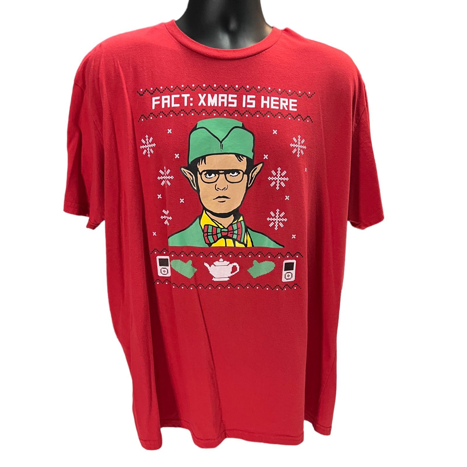 Other The Office Christmas Shirt 2X Dwight Schrute Fact Red Tee Size US XXL / EU 58 / 5 - 1 Thumbnail