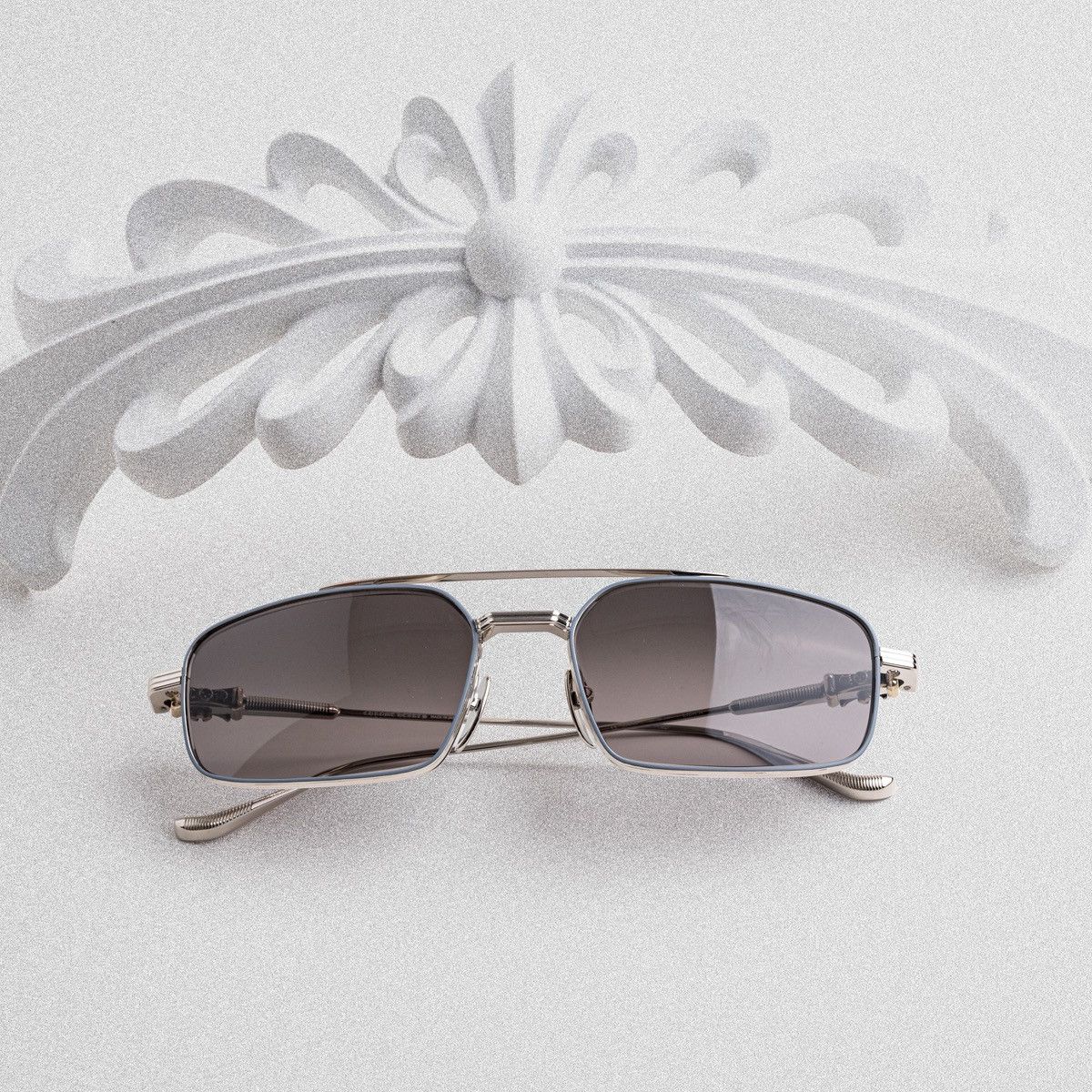 Chrome Hearts CHROME HEARTS LICK'N SHINY SILVER SUNGLASSES Size ONE SIZE - 6 Thumbnail