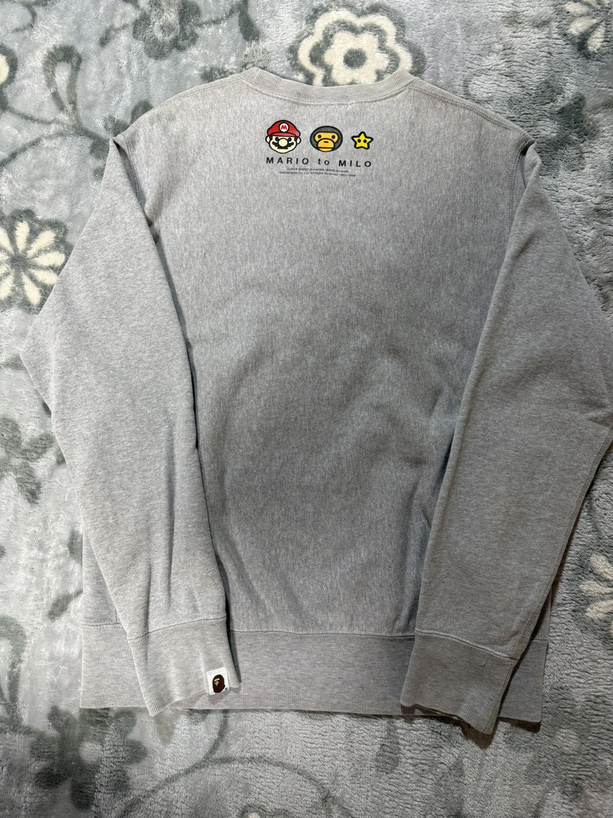 Bape Bape x Mario grey long-sleeve Size US S / EU 44-46 / 1 - 5 Thumbnail