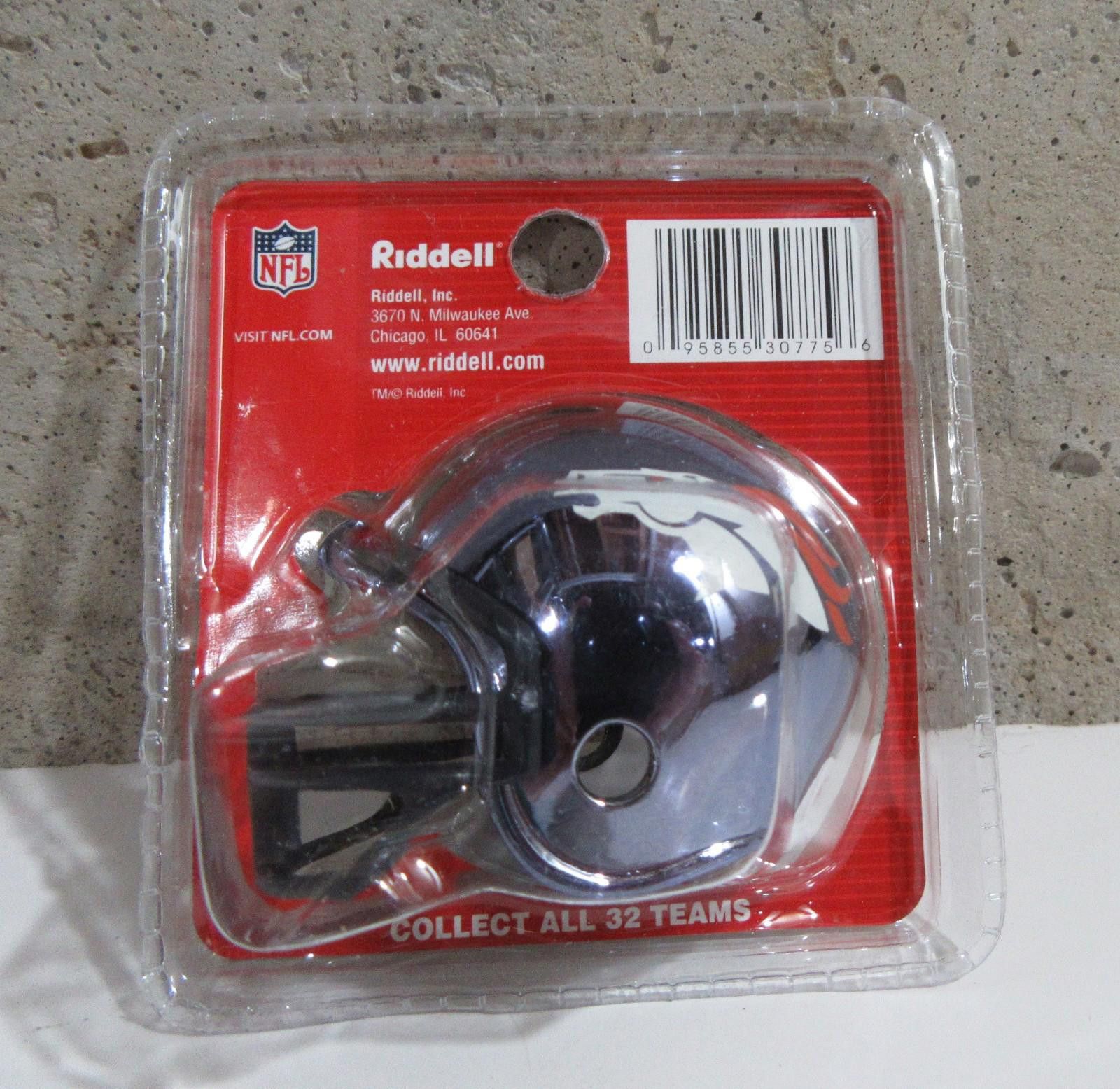 Riddell Riddell Pocket Pro Football Helmet Denver Broncos Chrome Size ONE SIZE - 2 Thumbnail