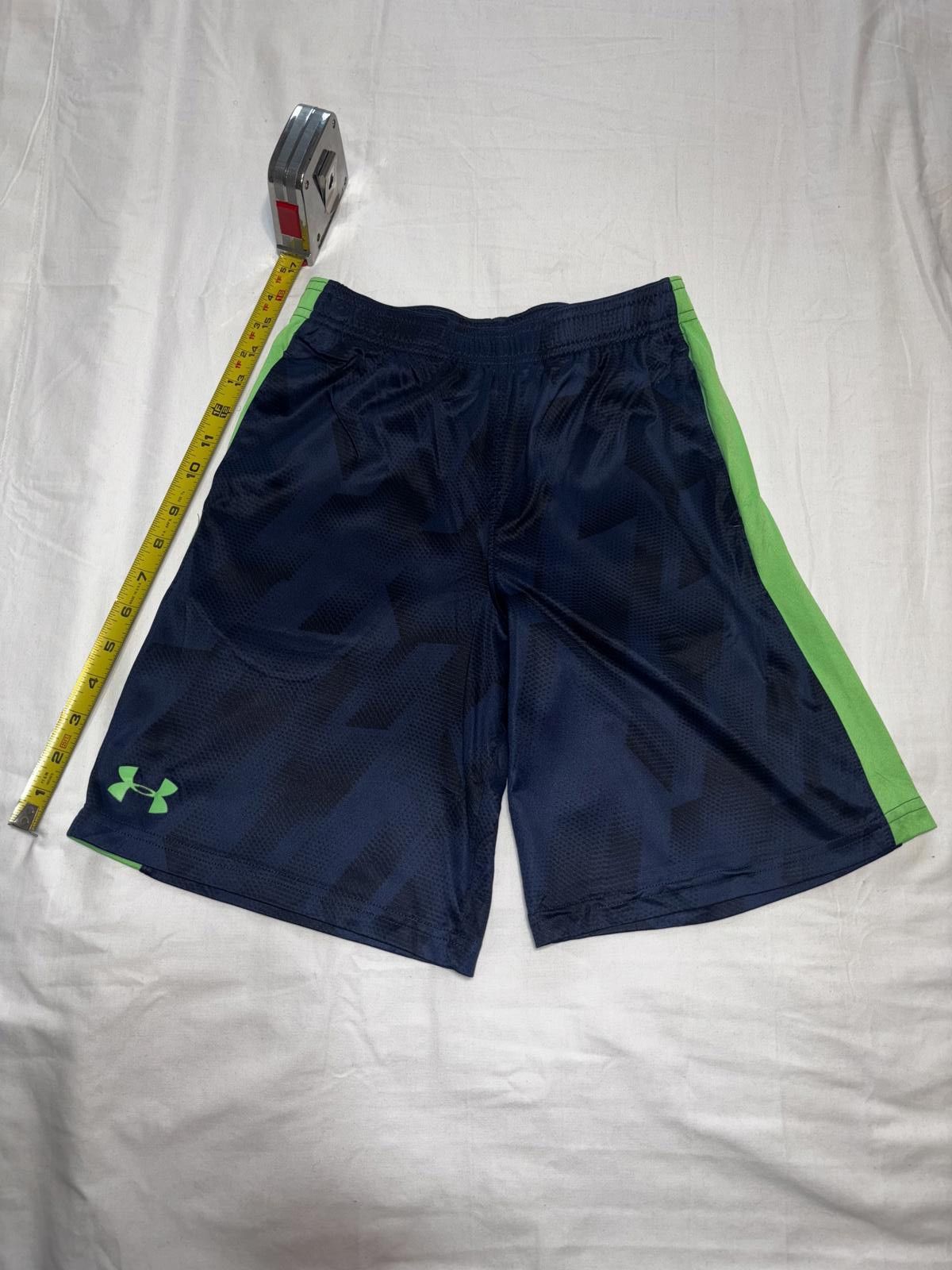 Under Armour Athletic Under Armour Youth Training Shorts - Navy & Green Size US 26 / EU 42 - 5 Thumbnail
