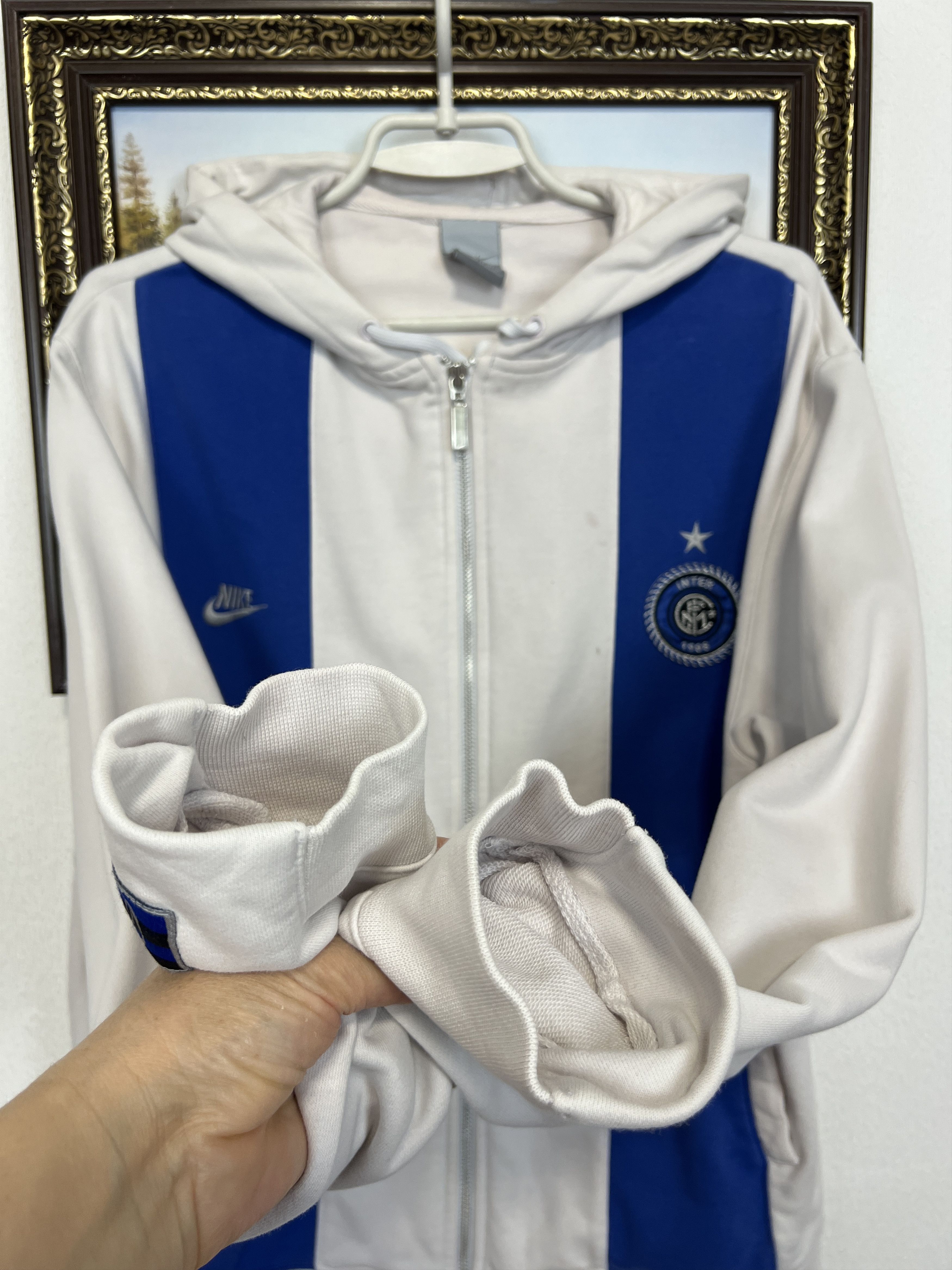 Nike Vintage Inter Milan Football Hoodie Soccer Jacket Maglia Size US M / EU 48-50 / 2 - 6 Thumbnail
