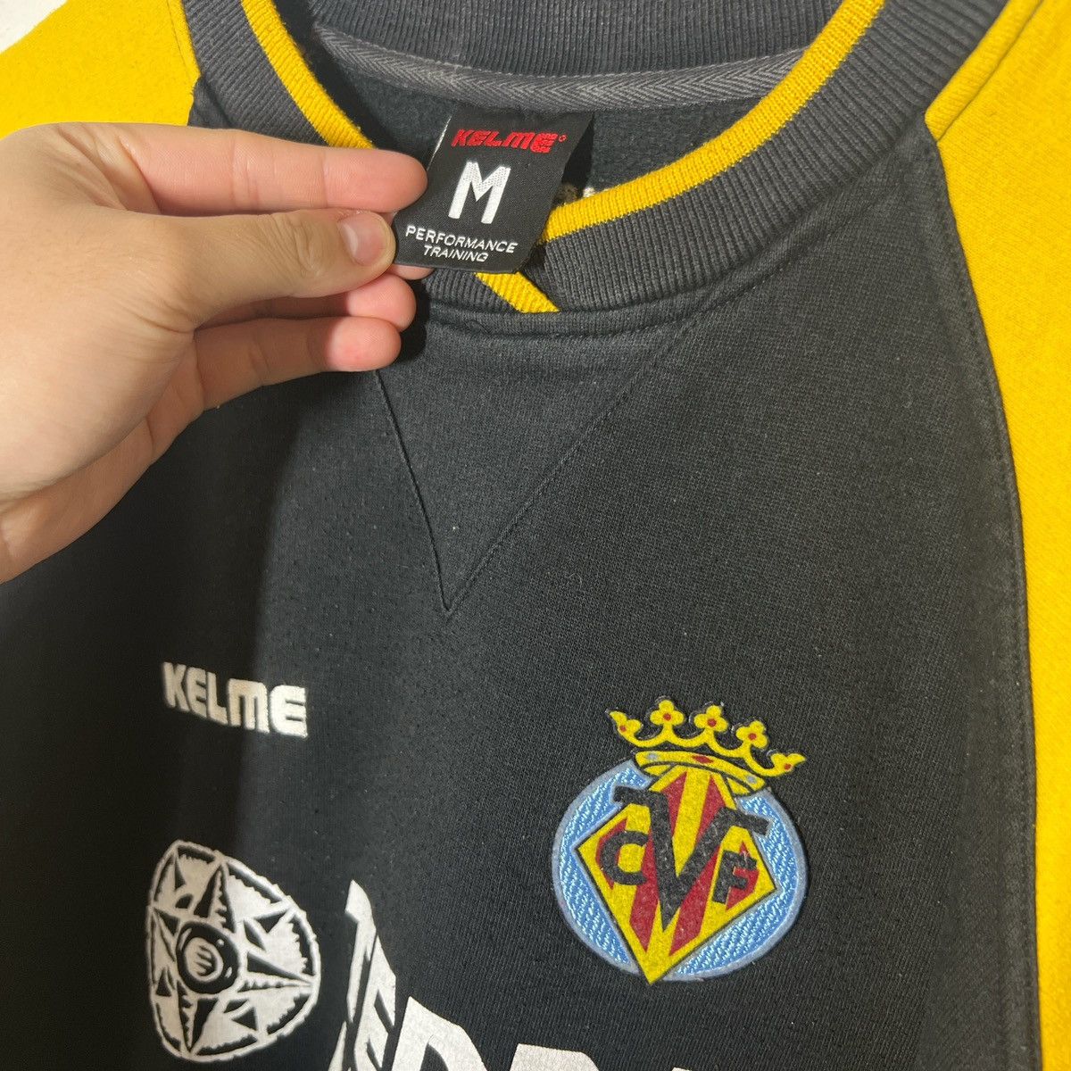 Vintage Villarreal 90s Kelme Sweatshirt | Vintage Soccer Size US M / EU 48-50 / 2 - 2 Thumbnail
