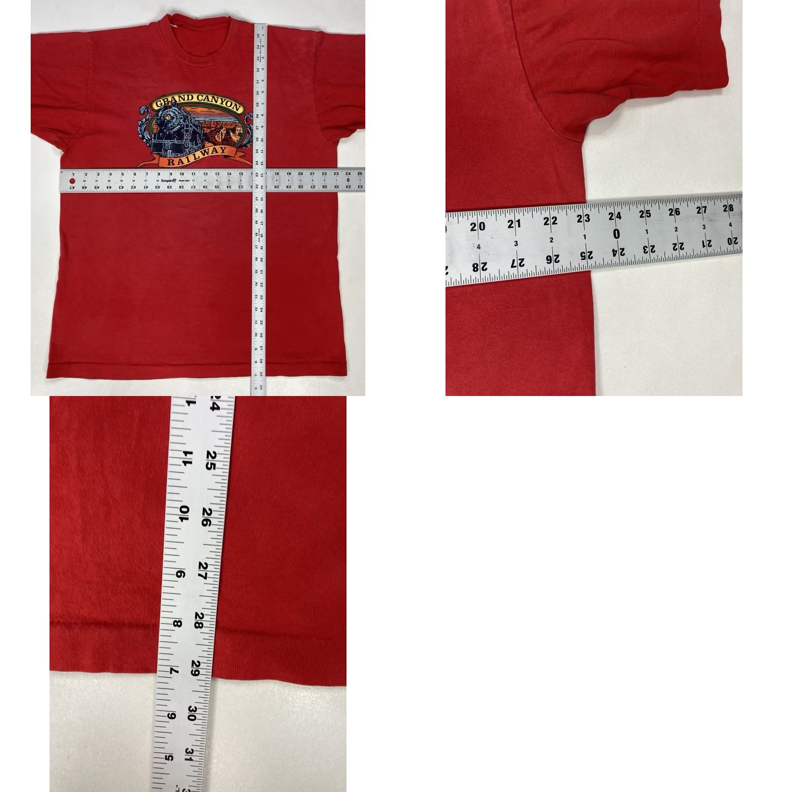 Vintage VINTAGE Grand Canyon Railway Graphic T-shirt Men XL Red USA 90s Single Stitch Size US XL / EU 56 / 4 - 9 Thumbnail