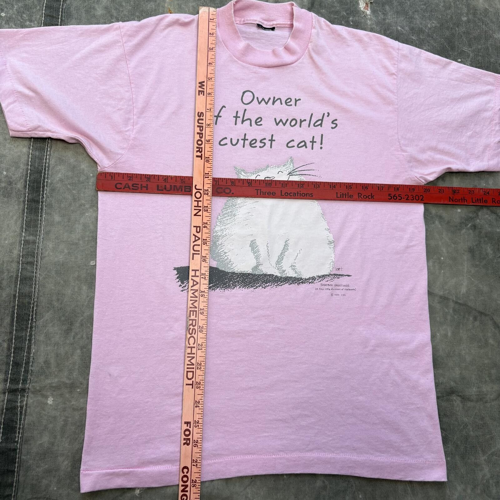 Vintage Vintage 90s Owner Of The World’s Cutest Cat Hallmark Shirt Size L / US 10 / IT 46 - 5 Thumbnail