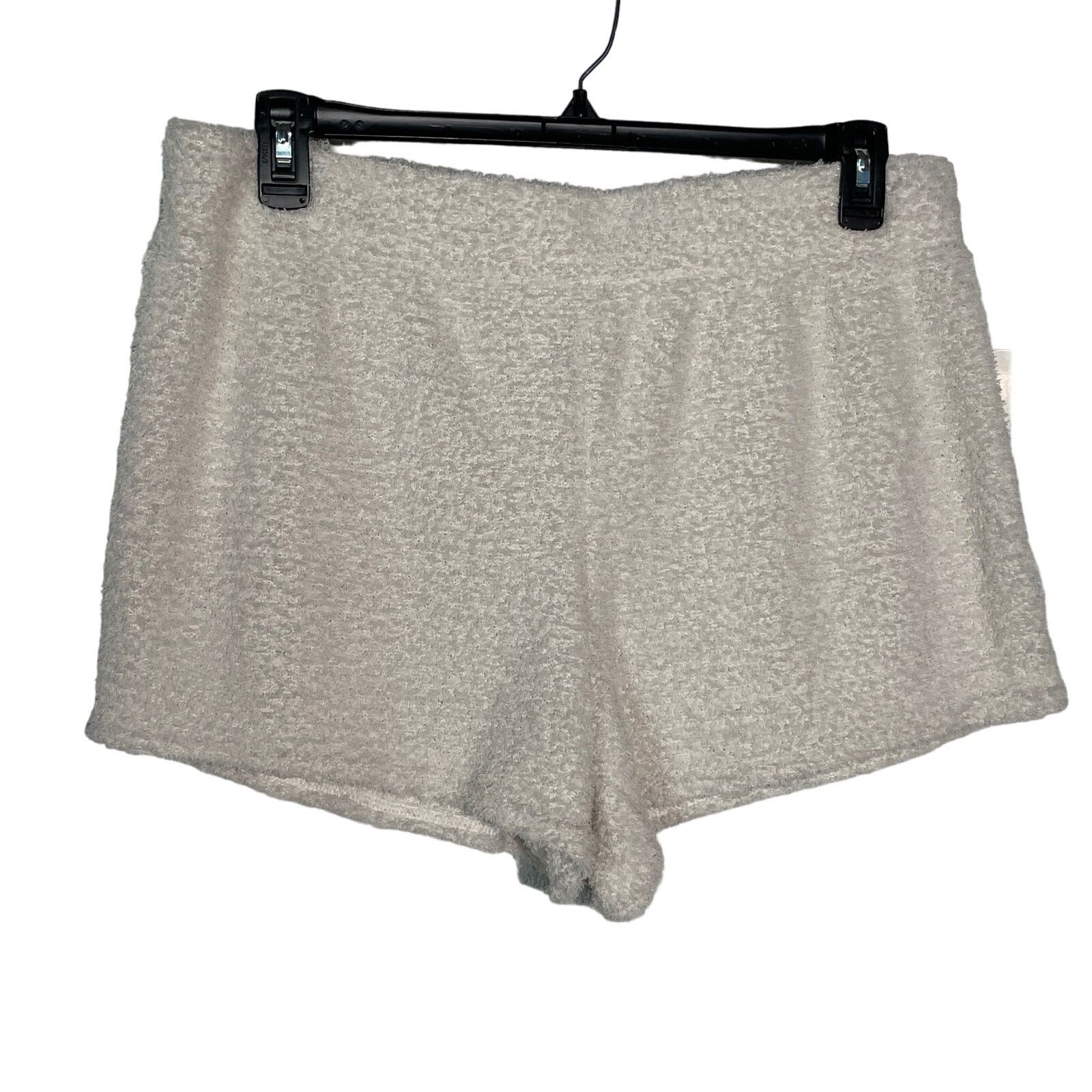 Steve Madden Steve Madden Women's Pull-On Chenille Sleep Shorts Ivory XL Size 34" / US 12 / IT 48 - 2 Thumbnail