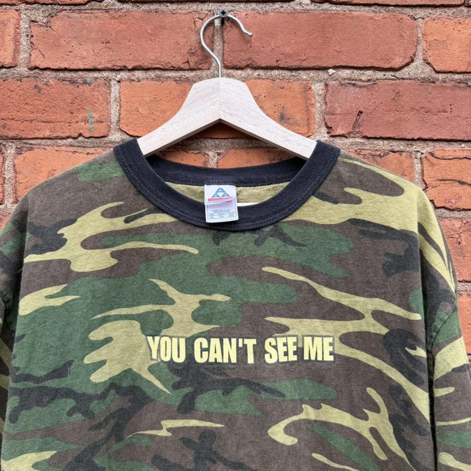 AAA Vintage John cena you can’t see me camo t shirt 00s XL Size US XL / EU 56 / 4 - 1 Thumbnail