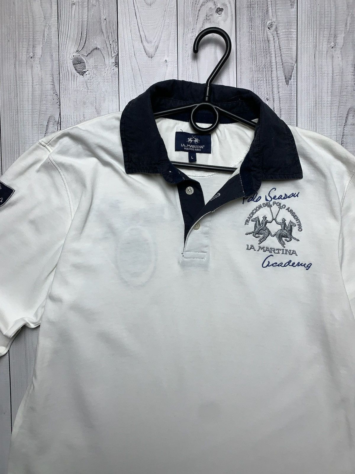 La Martina × Vintage Vintage L A Martina rugby jersey size L logo Size US L / EU 52-54 / 3 - 3 Thumbnail