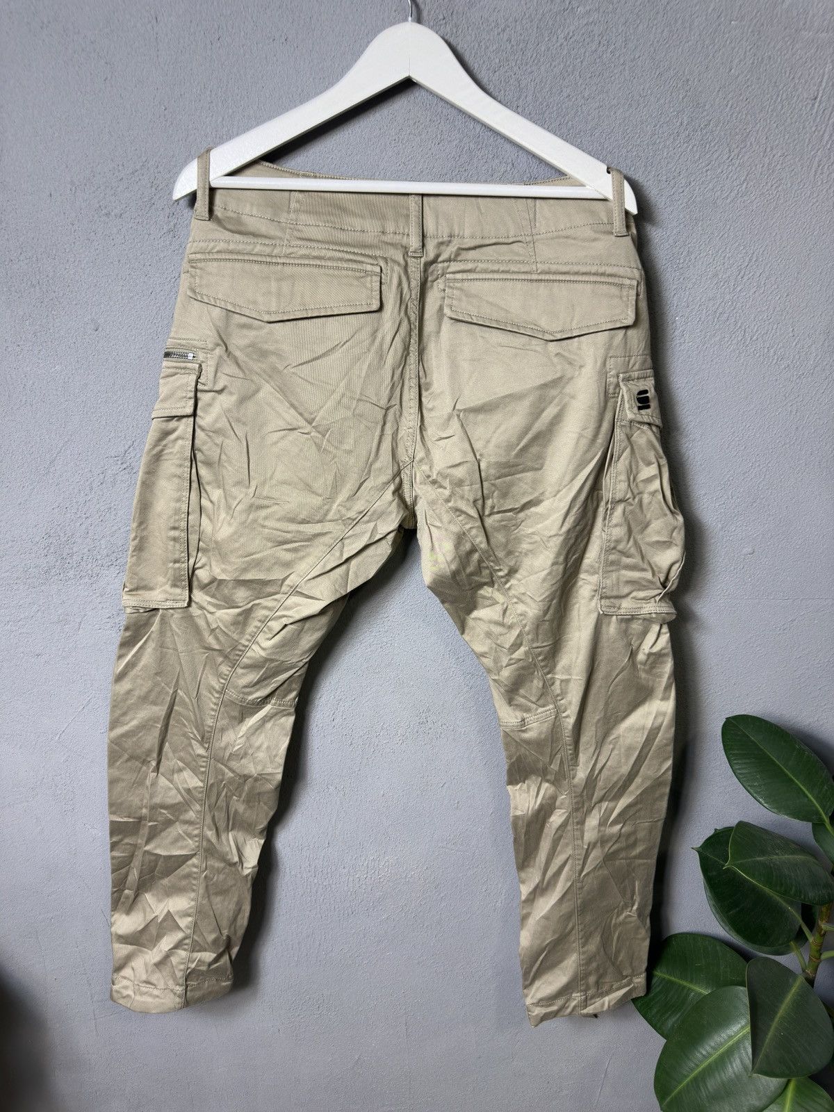 G-Star × Vintage Vintage G-Star Raw Cargo 3D Straight Tapered Pants Size US 33 - 8 Thumbnail