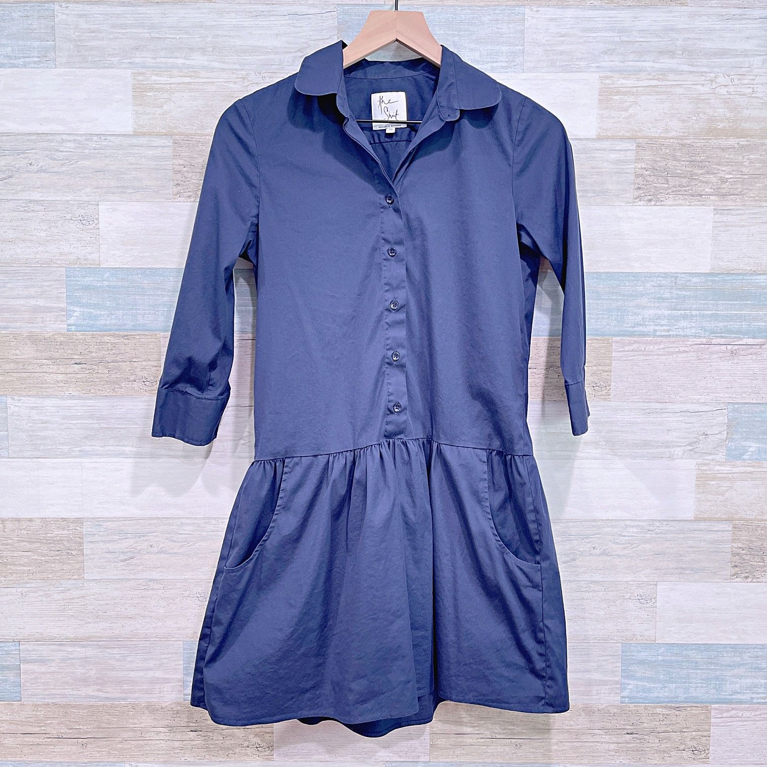 Other THE SHIRT ROCHELLE BEHRENS Dropwaist Dress Blue Womens XS Size XS / US 0-2 / IT 36-38 - 2 Thumbnail
