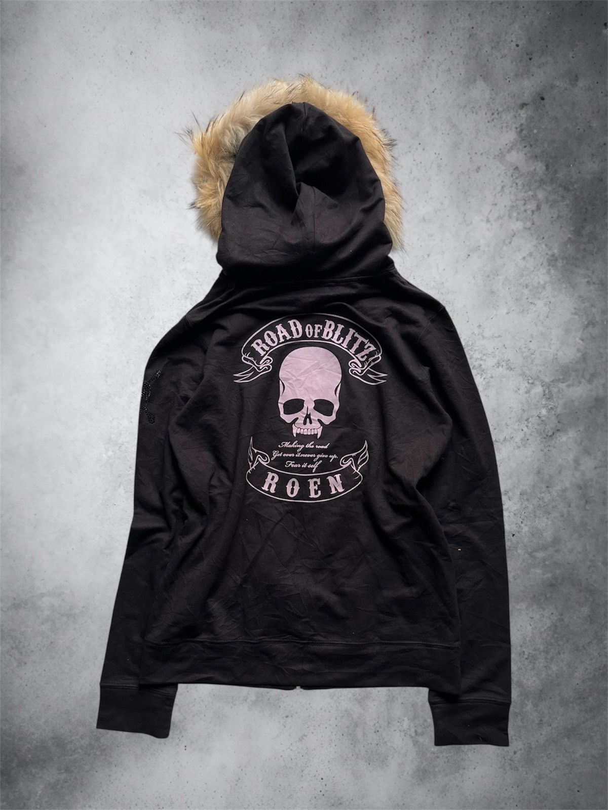 Roen 2000s Roen faux fur skull black vkei hoodie Size US M / EU 48-50 / 2 - 2 Thumbnail