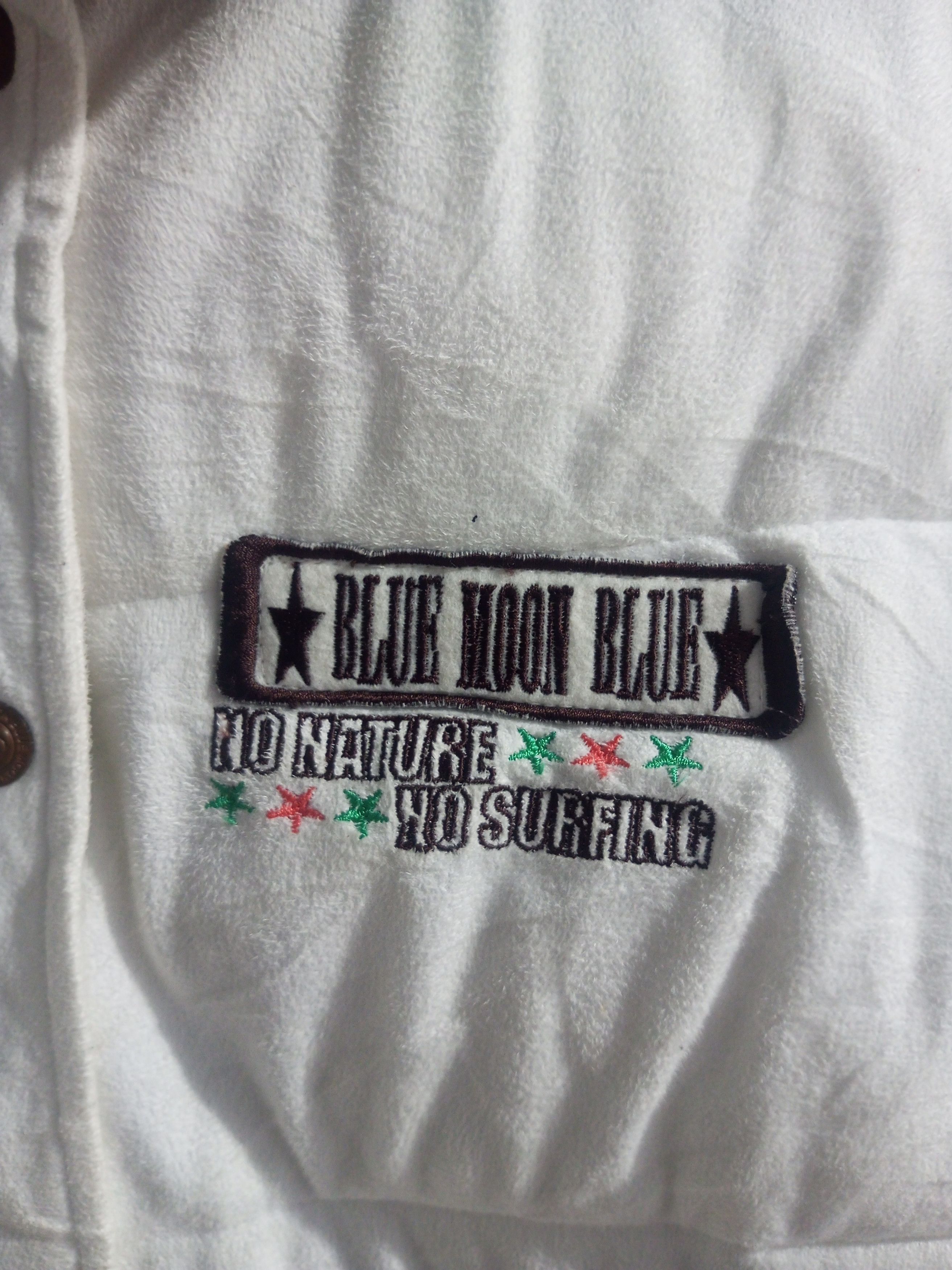 Blue Blue Japan Vintage Blue Moon Blue poem embroidery bombers jacket Size US L / EU 52-54 / 3 - 11 Thumbnail