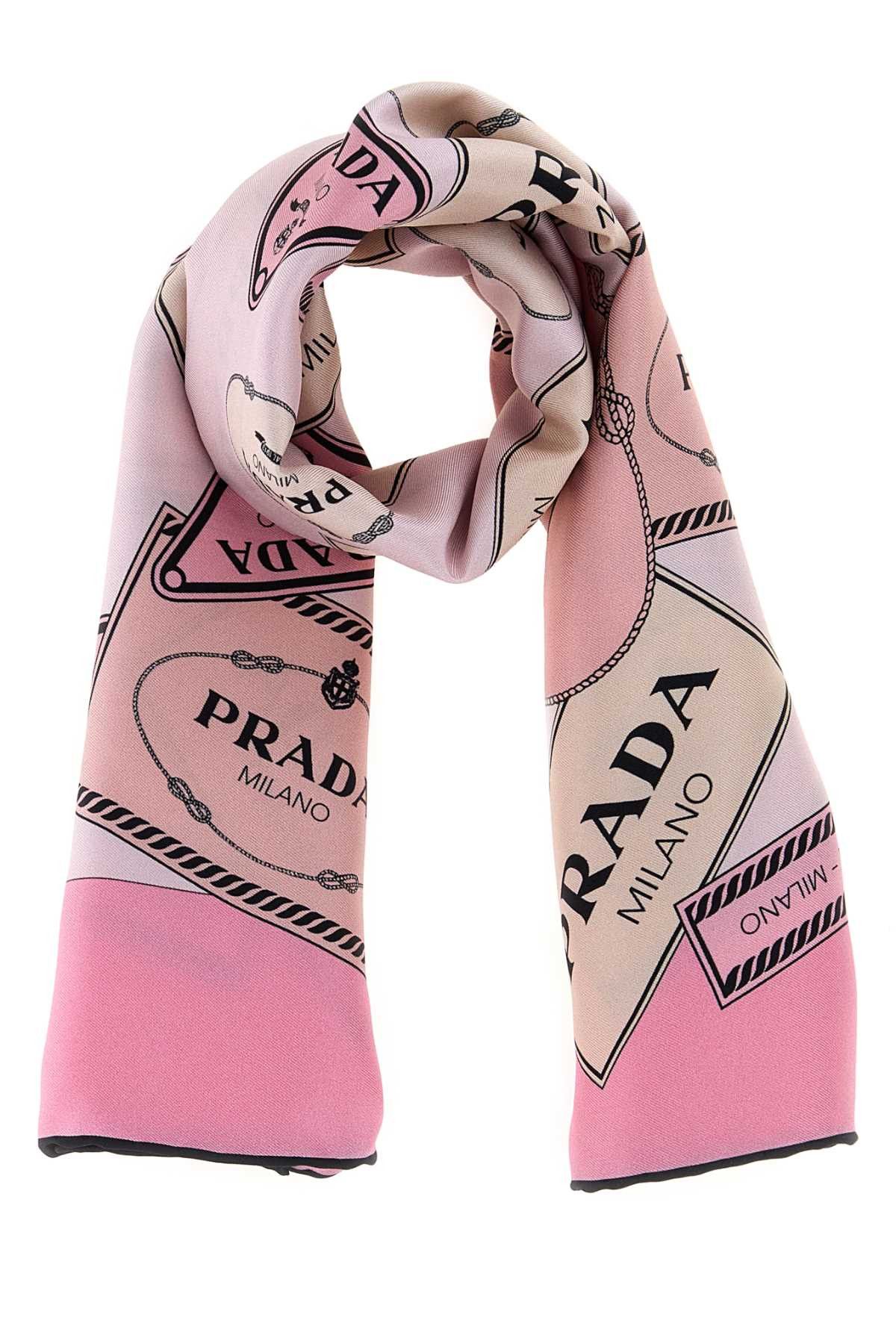 Prada Printed Twill Foulard Size ONE SIZE - 1 Thumbnail