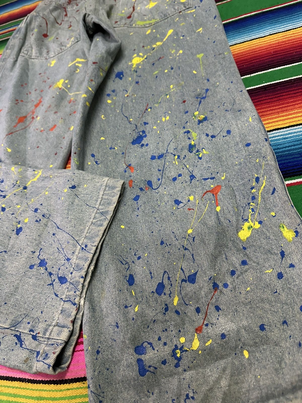 JNCO Busy boys baggy art paint . Size US 34 / EU 50 - 11 Thumbnail