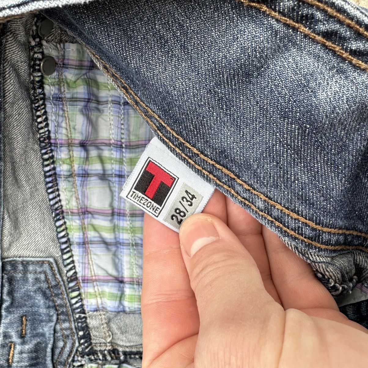 If Six Was Nine × Le Grande Bleu (L.G.B.) × Y/Project Vintage Japanese Style Timzone Flare Jeans W28xL34 Size 28" / US 6 / IT 42 - 8 Thumbnail