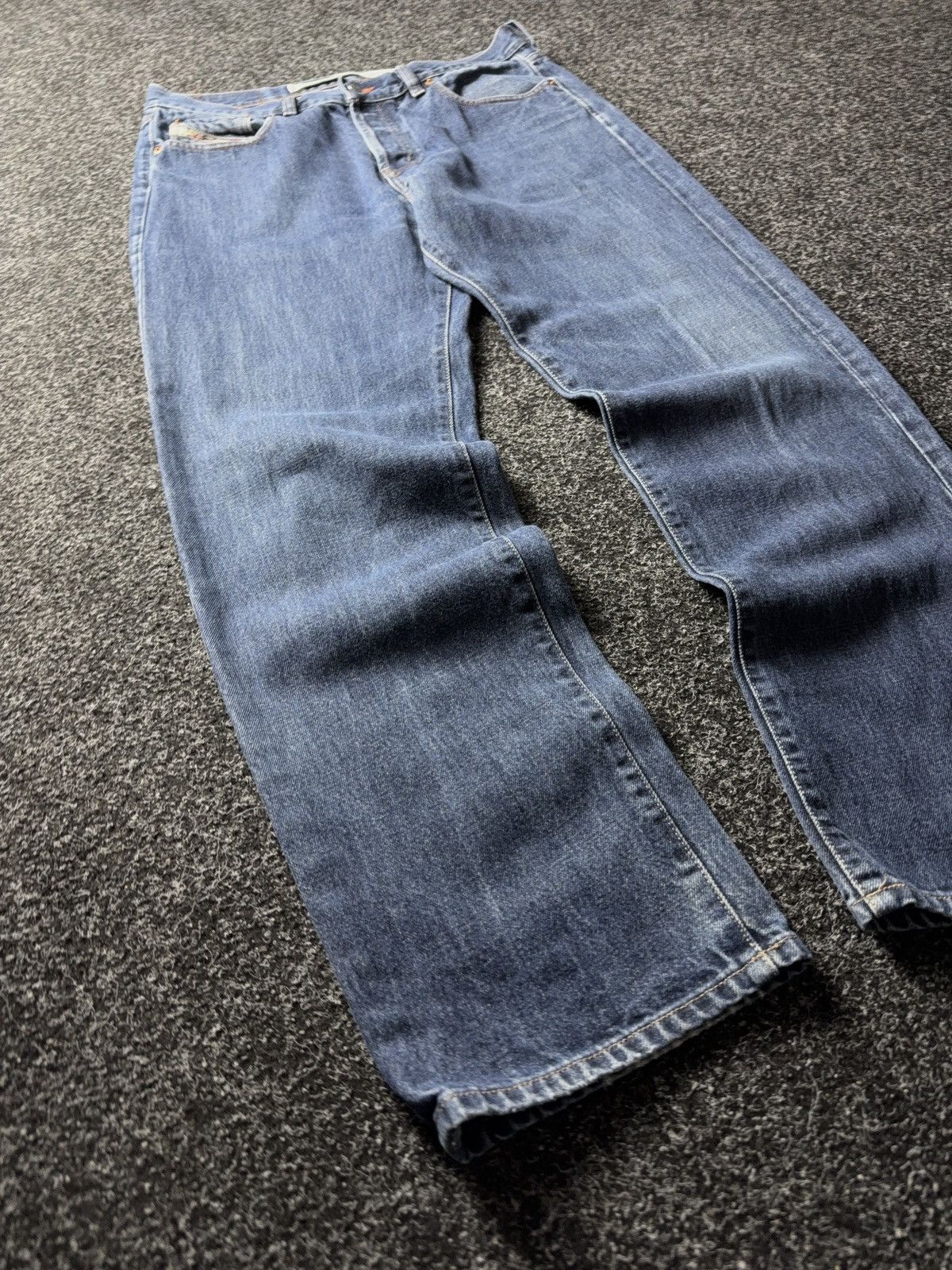 Diesel Luxury 90s Y2K Diesel Industry Made in Italy Straight Jeans Size US 36 / EU 52 - 2 Thumbnail