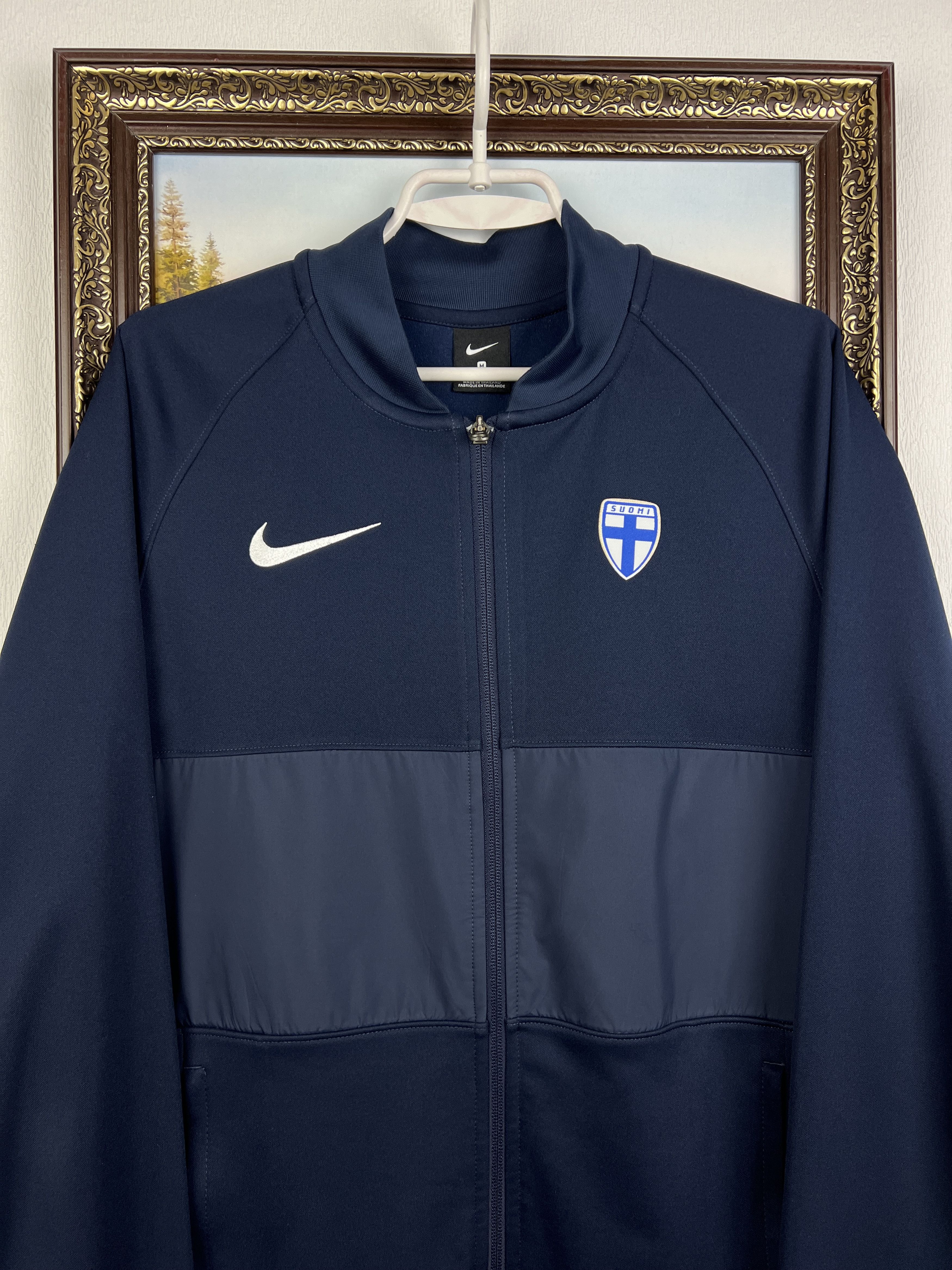 Nike Nike Finland Football Jacket Soccer Track Top National Rare Size US M / EU 48-50 / 2 - 2 Thumbnail