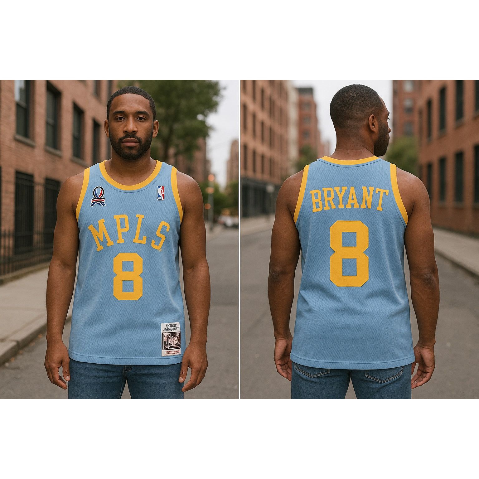 Mitchell Ness Kobe Bryant #8 MPLS Lakers Jersey Size 44 L