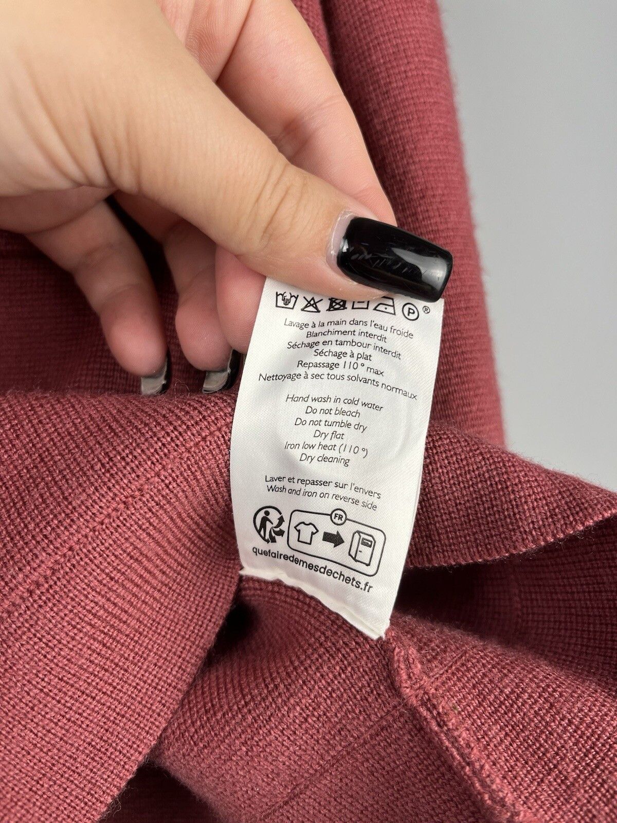 Sezane Sezane Womens Merino Wool Cropped Blazer Jacket Size XS / US 0-2 / IT 36-38 - 18 Thumbnail
