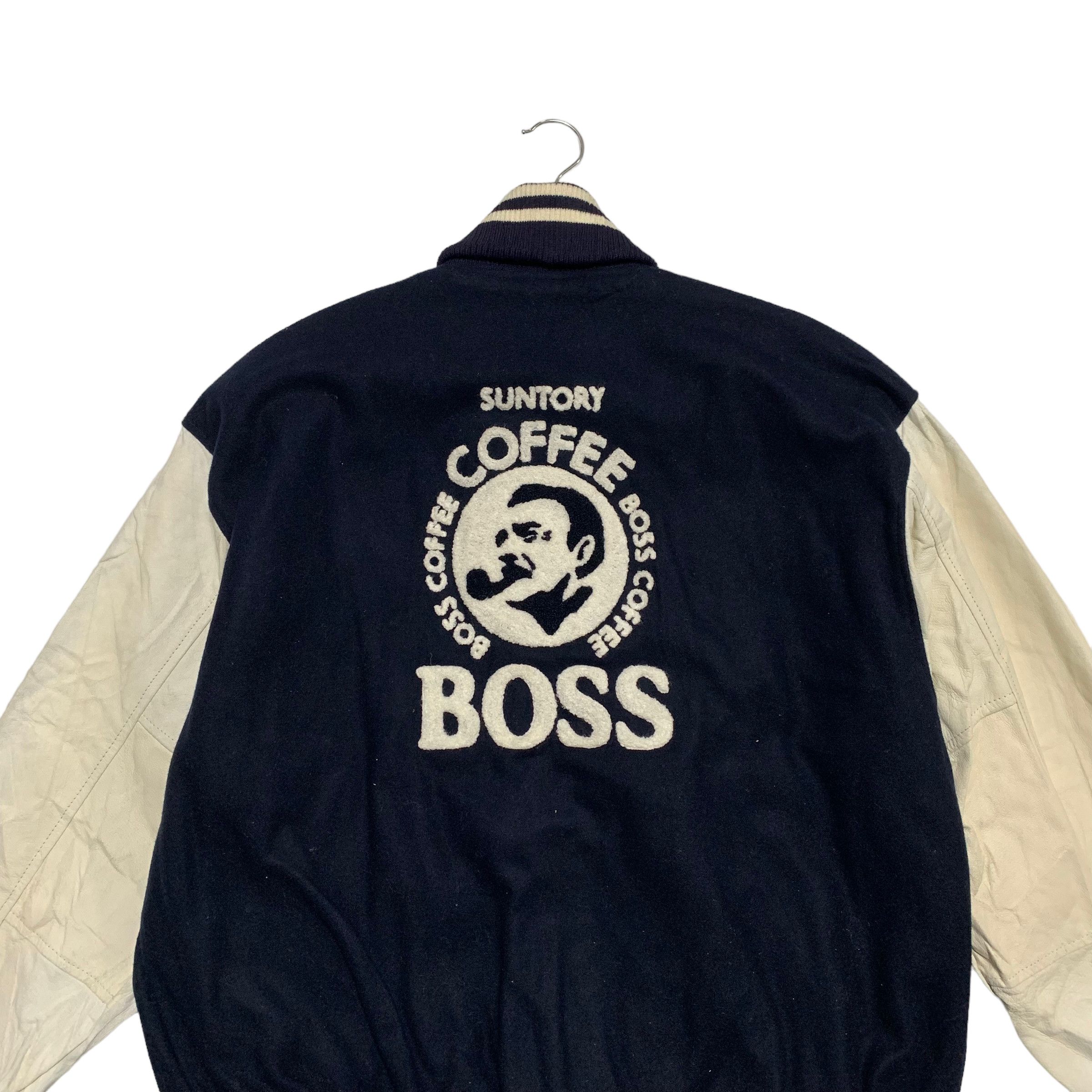 Japanese Brand Vintage Suntory Boss Coffee Varsity Jacket Size US XL / EU 56 / 4 - 7 Thumbnail