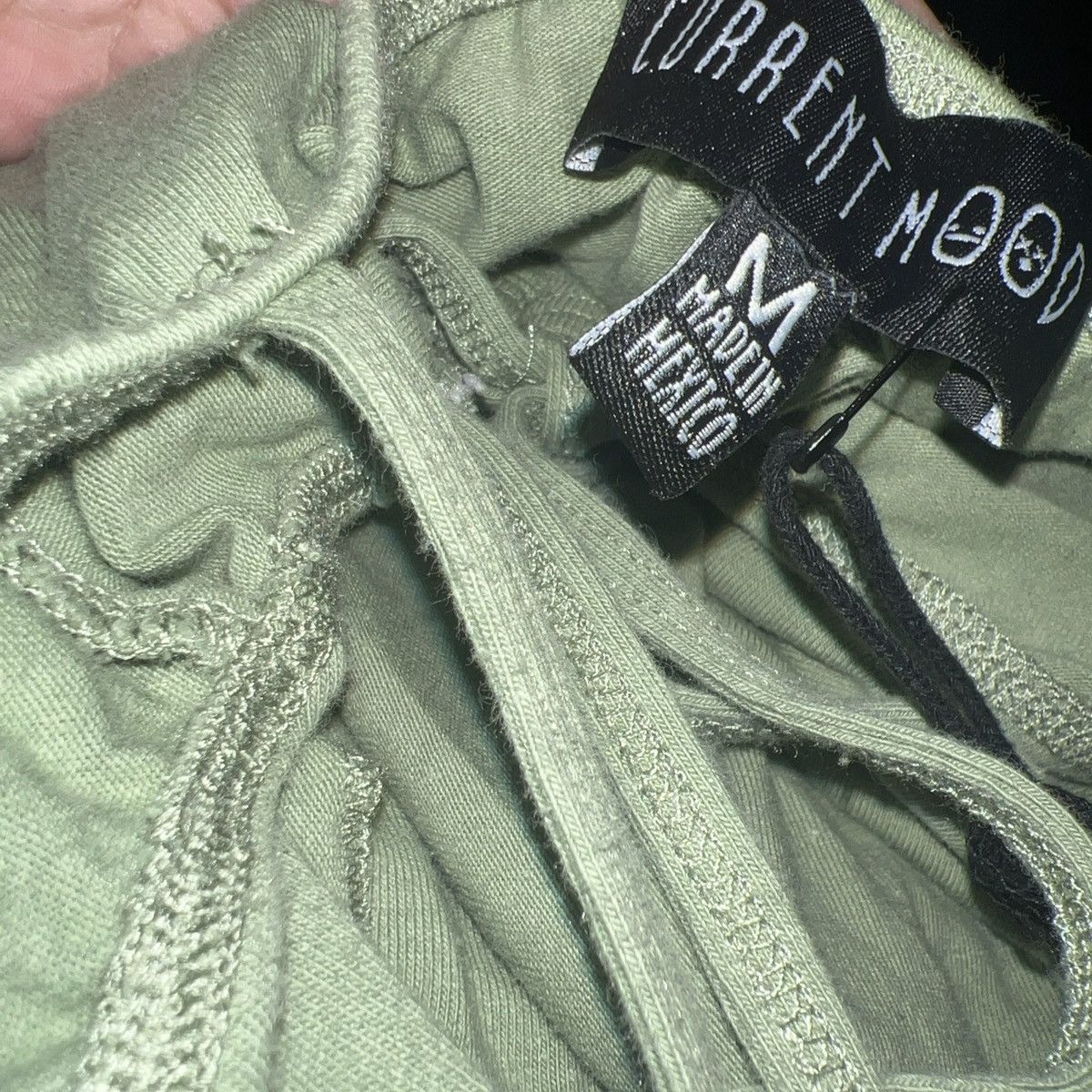 Designer Large Dolls Kill Green Sage Fairy Handkerchief Mini Dress Size M / US 6-8 / IT 42-44 - 6 Thumbnail