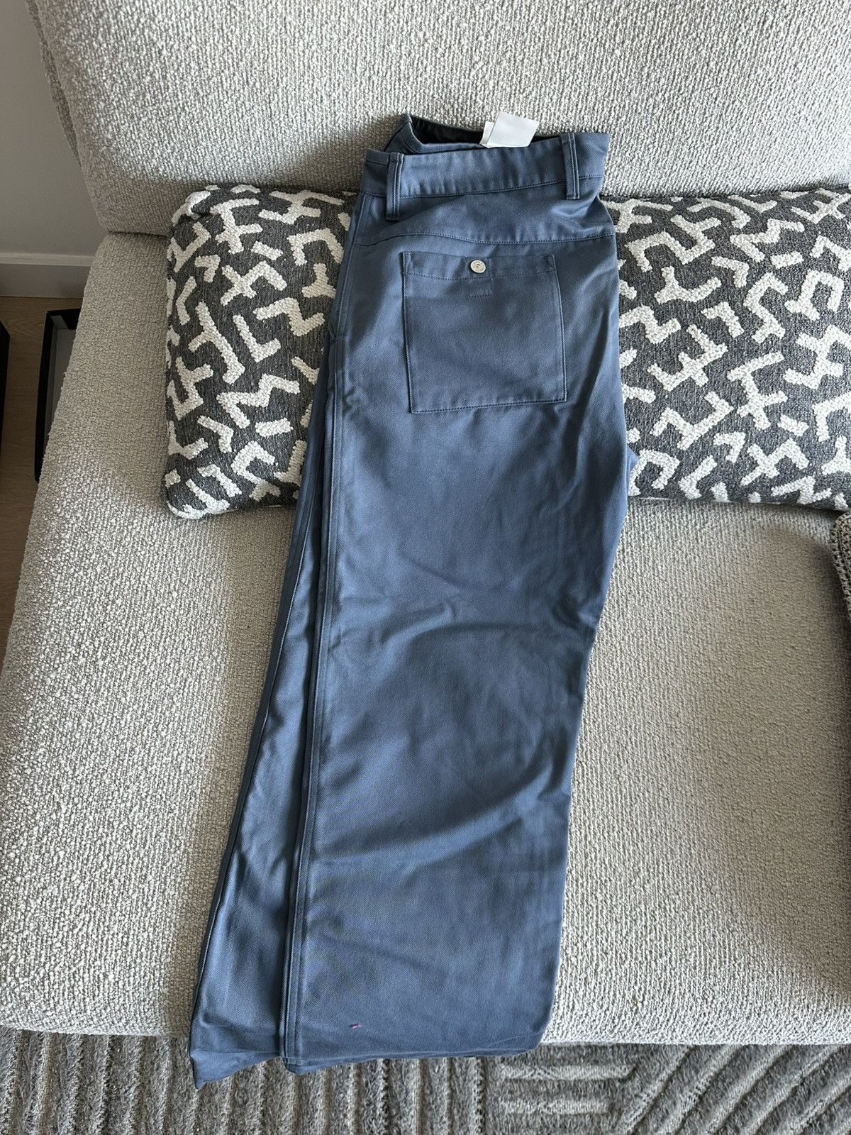 Stone Island Light blue polyester canvas pants stone island Size US 34 / EU 50 - 3 Thumbnail
