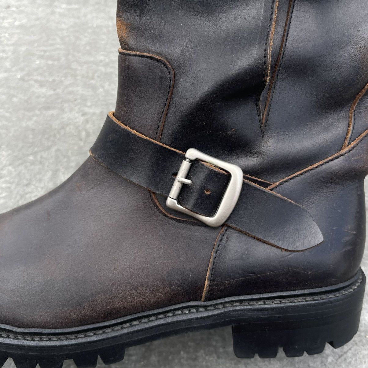 Y's Yohji Yamamoto Y’s Red Label Engineer Belted Buckle Boots Size US 8 / EU 41 - 12 Thumbnail