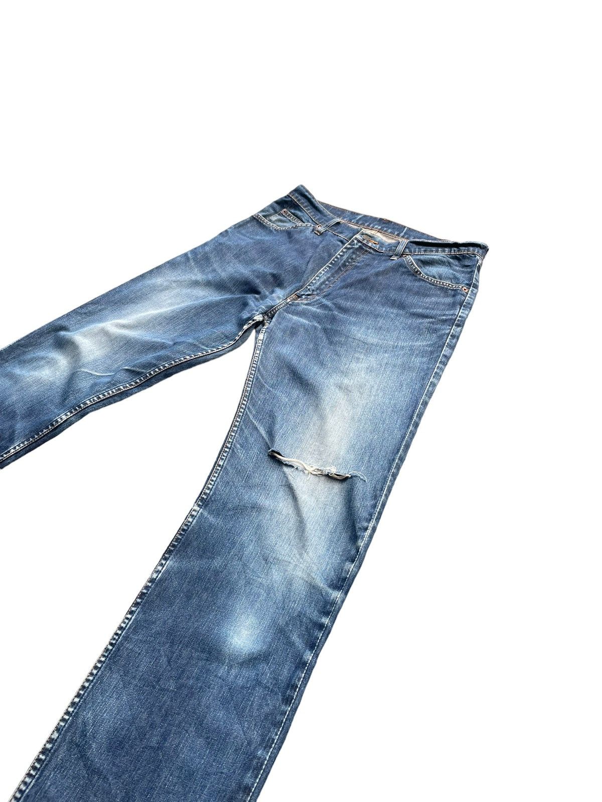 Levi's Vintage 90’s Levis 607 Orange Tab Distresed Denim Size US 34 / EU 50 - 2 Thumbnail
