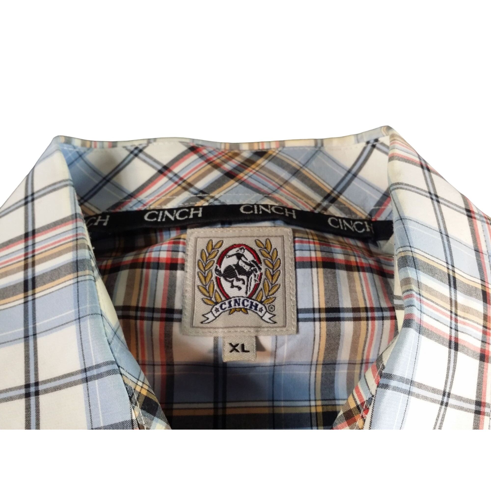 CINCH Cinch Button Up Shirt Men Sz XL Plaid Multicolor Long Sleeve Size US XL / EU 56 / 4 - 6 Thumbnail