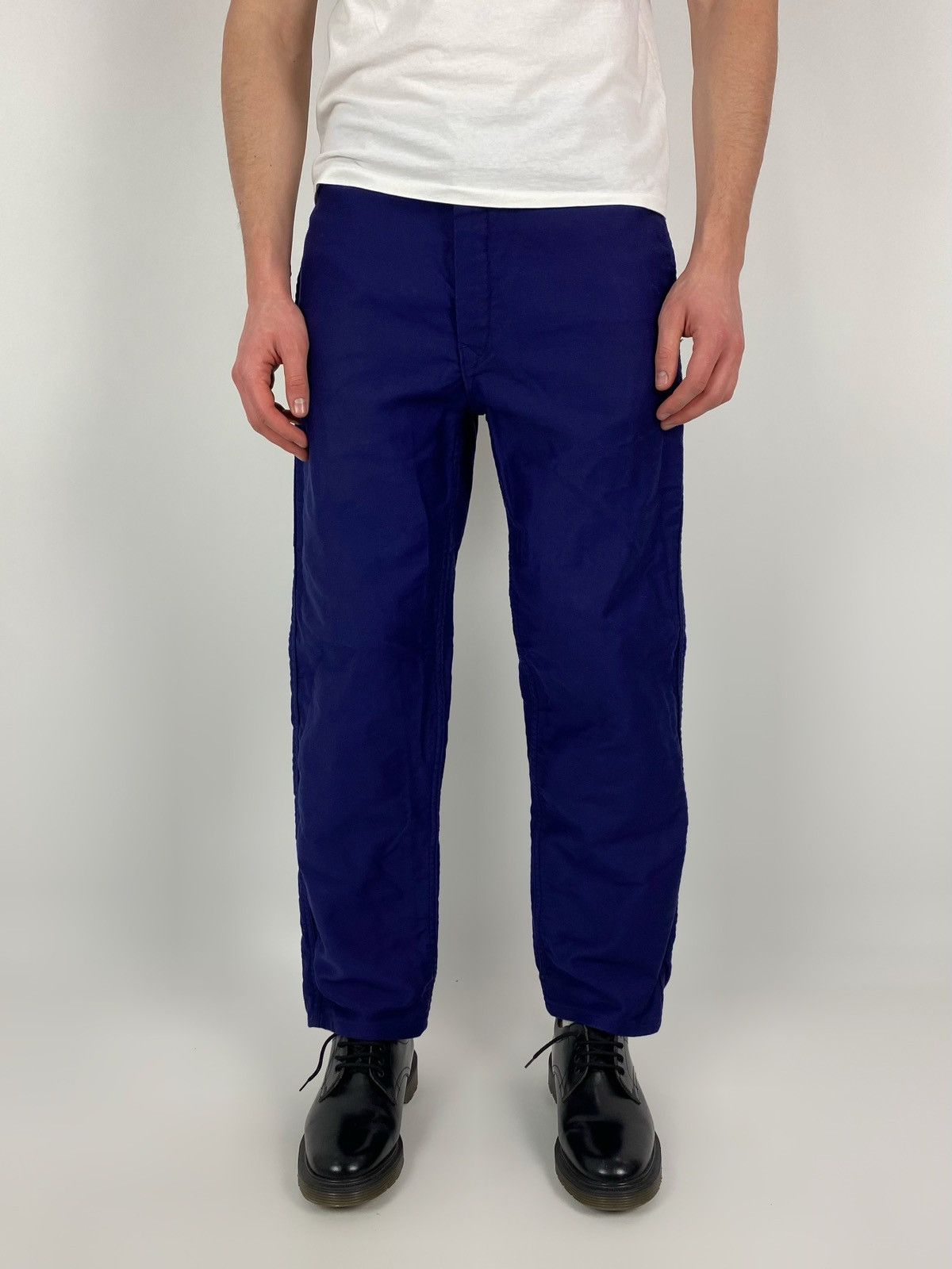 Vintage 1970’s Vintage German Moleskin Buckle Back Work Pants Size US 32 / EU 48 - 2 Thumbnail