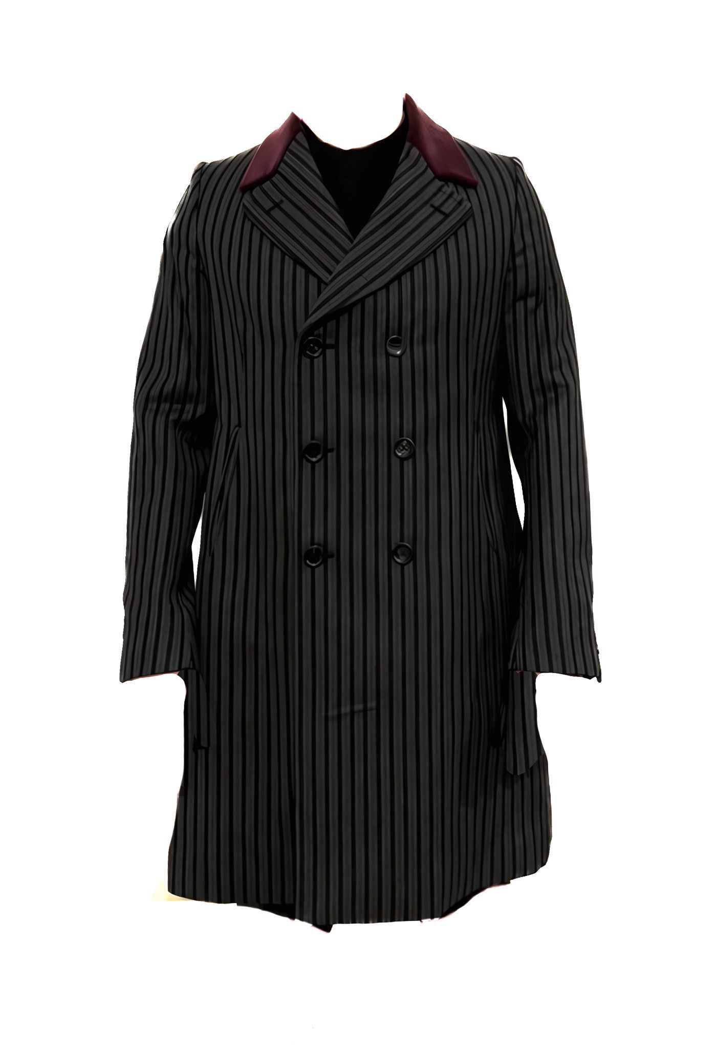 Gucci STRIPPED WOOL COAT BY TOM FORD Size US M / EU 48-50 / 2 - 2 Thumbnail
