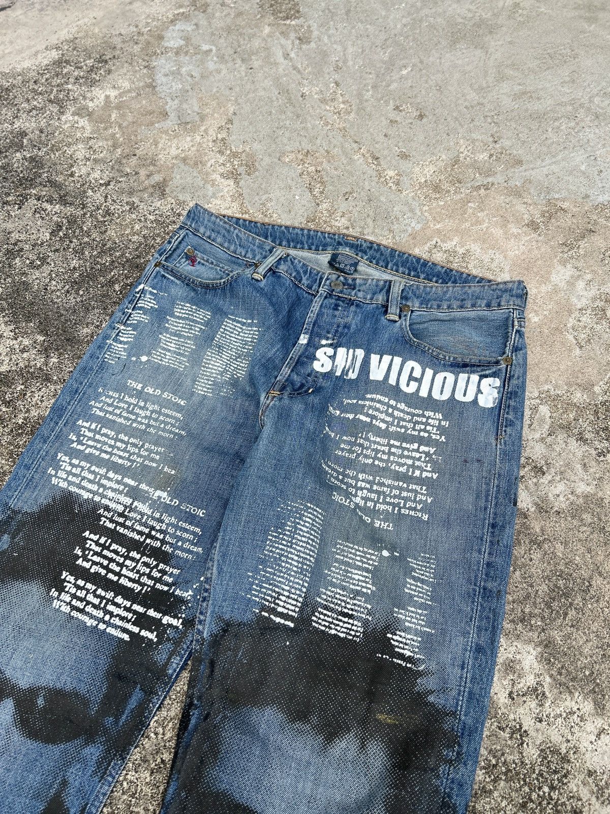 Designer × Polo Ralph Lauren Custom jeans 1of1 Size US 34 / EU 50 - 3 Thumbnail