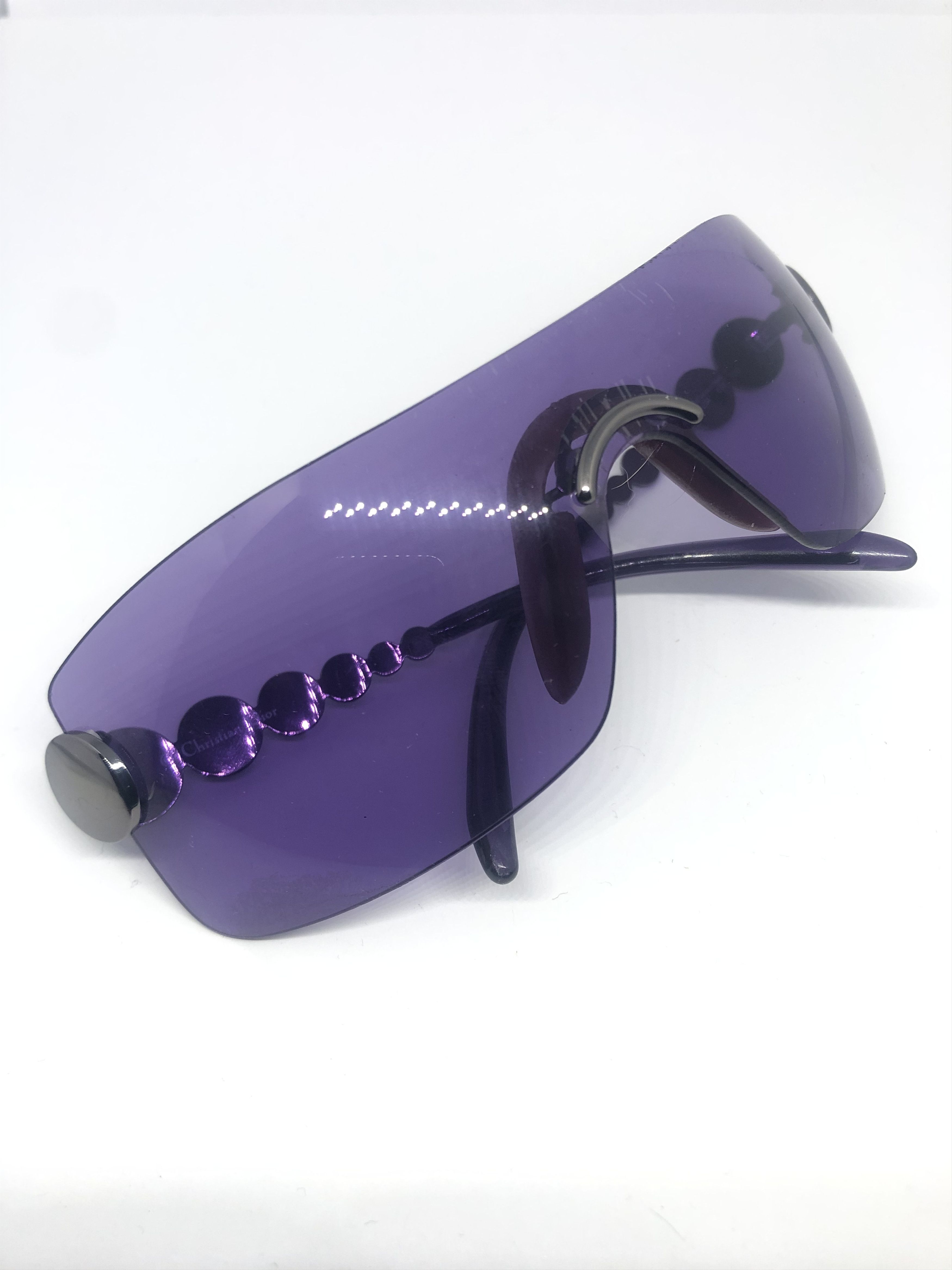 Chanel Authentic Christian Dior Purple Visor Millenium Sunglasses Size ONE SIZE - 2 Thumbnail