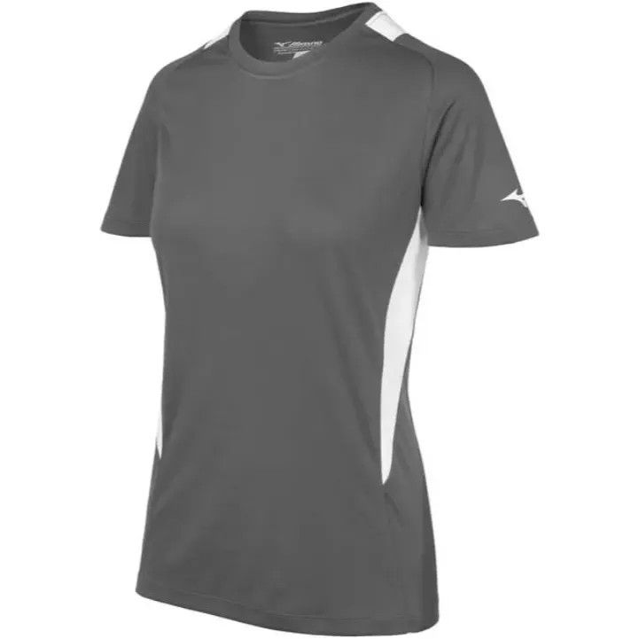 Mizuno Mizuno Women’s Softball Crew Neck Jersey, Charcoal-White, M Size M / US 6-8 / IT 42-44 - 1 Thumbnail