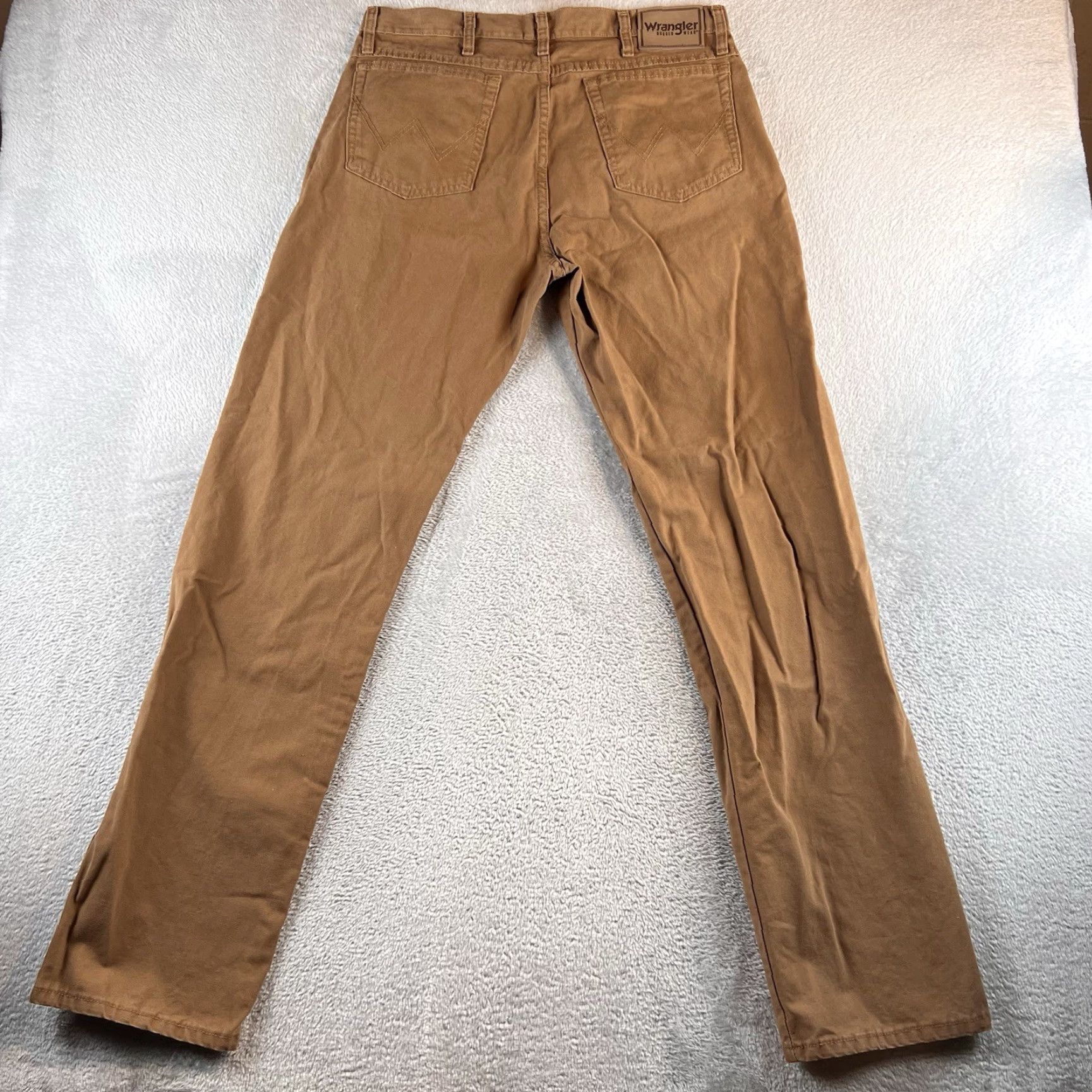 Wrangler Wrangler Rugged Wear Pants Mens 34x34 Canvas Khaki Brown Workwear Straight Jeans Trousers 31100AN Size US 34 / EU 50 - 2 Thumbnail