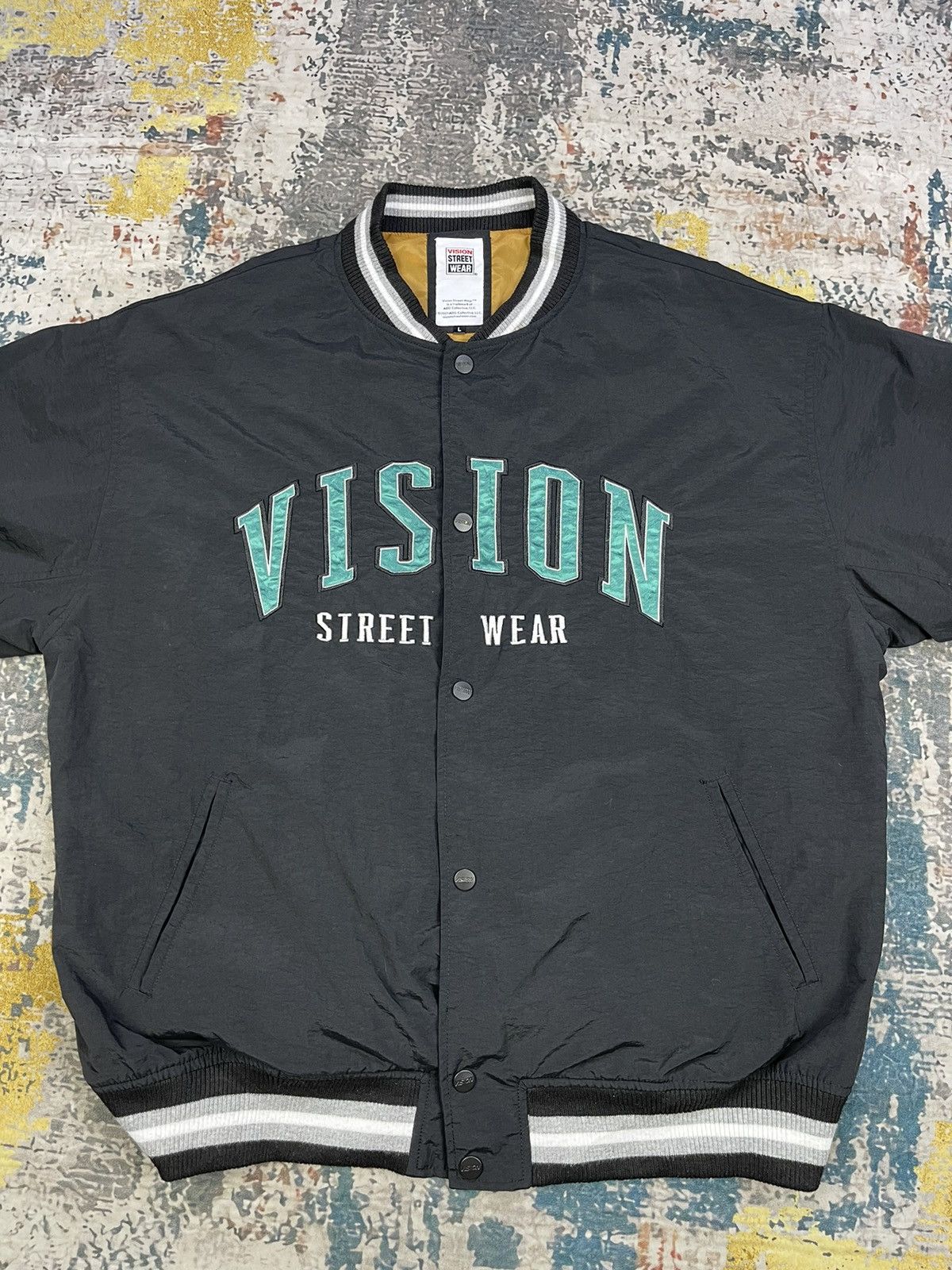 Vision Streetwear Vision Streetwear Back Hit Embroidery Nylon Jacket Size US L / EU 52-54 / 3 - 3 Thumbnail