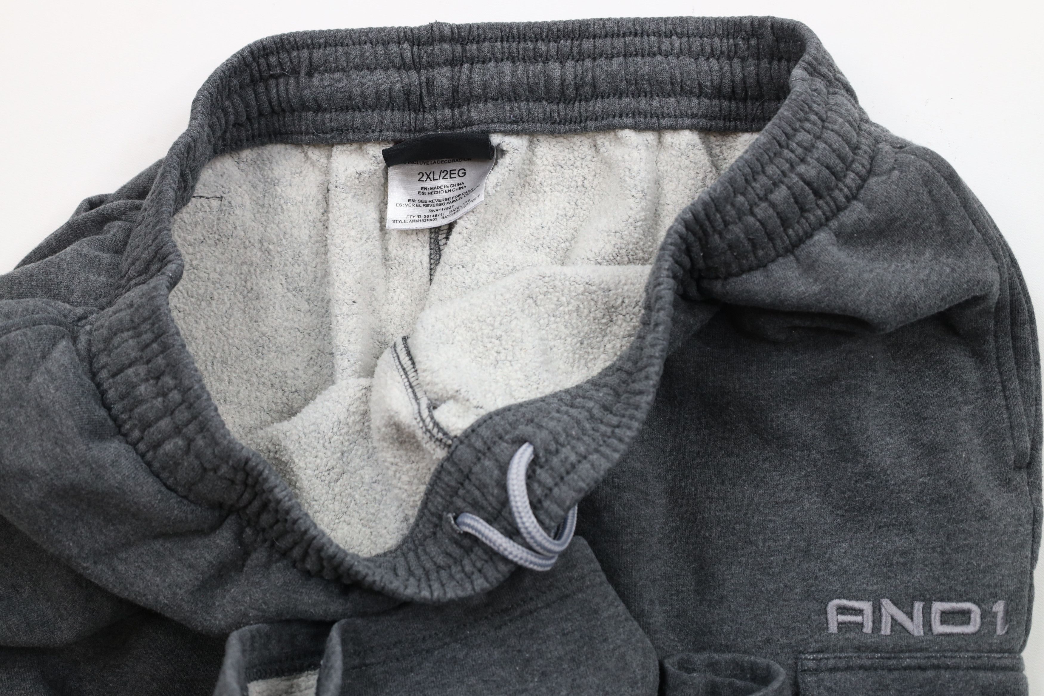 Vintage Vintage AND1 And One Out Wide Leg Cargo Sweatpants Gray Size US 40 / EU 56 - 7 Thumbnail